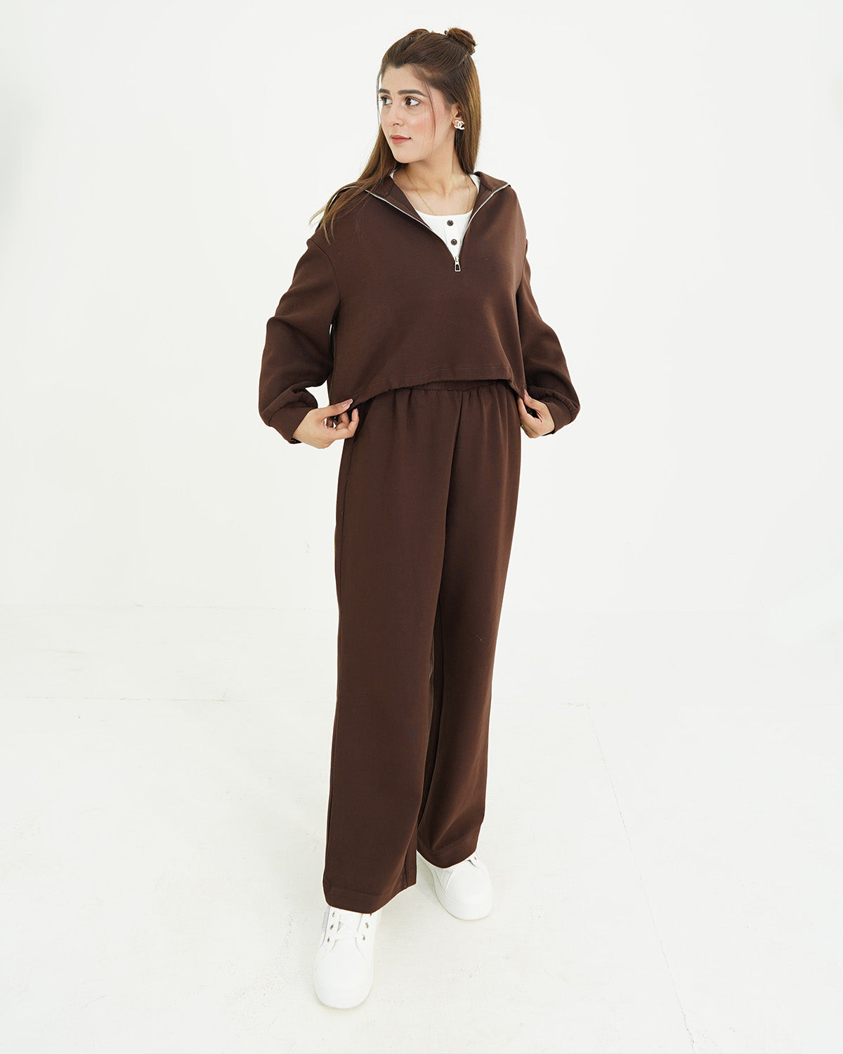 Brown Zip Set 2pc
