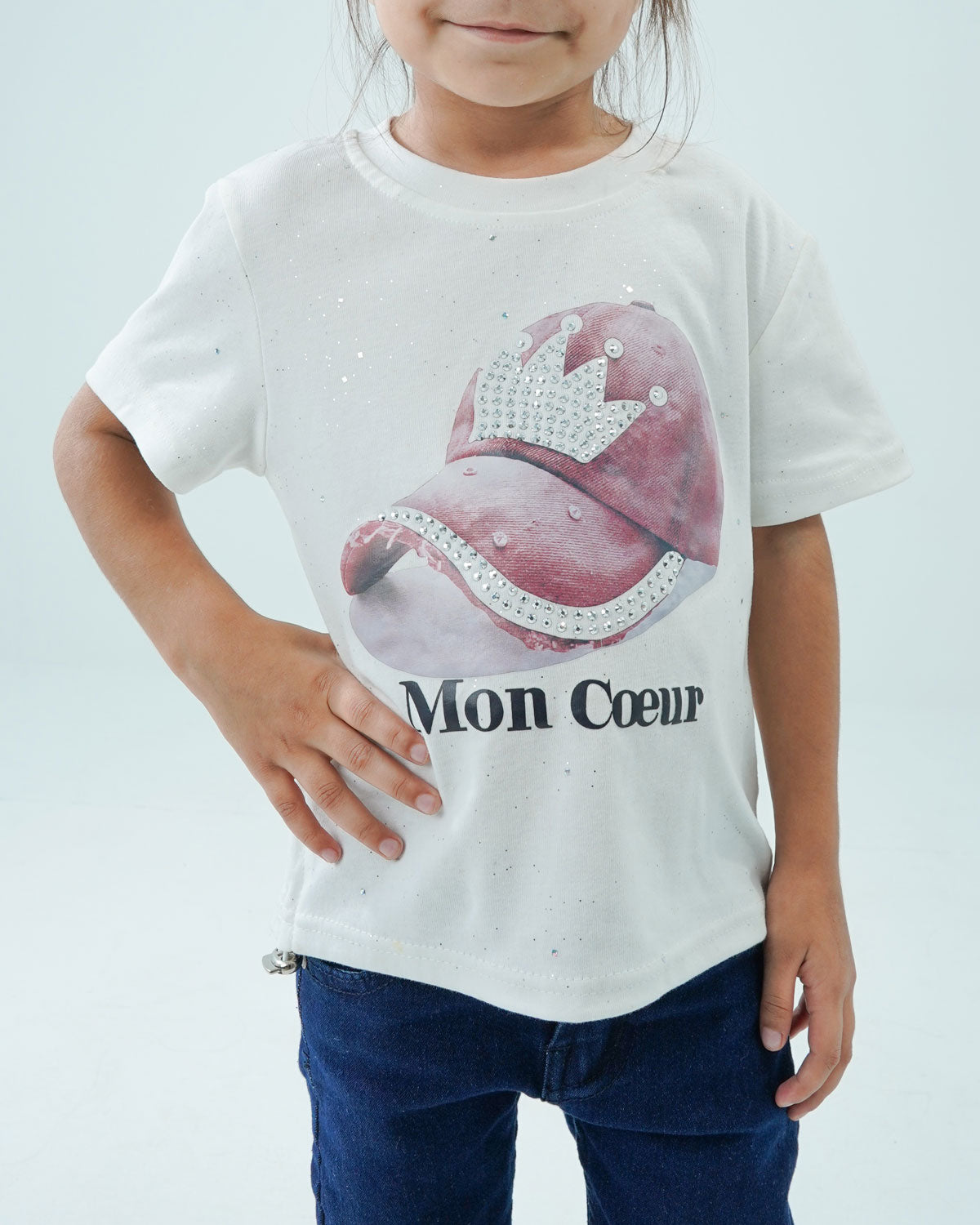 Baby Girls' Cap Printed Cotton Shirt