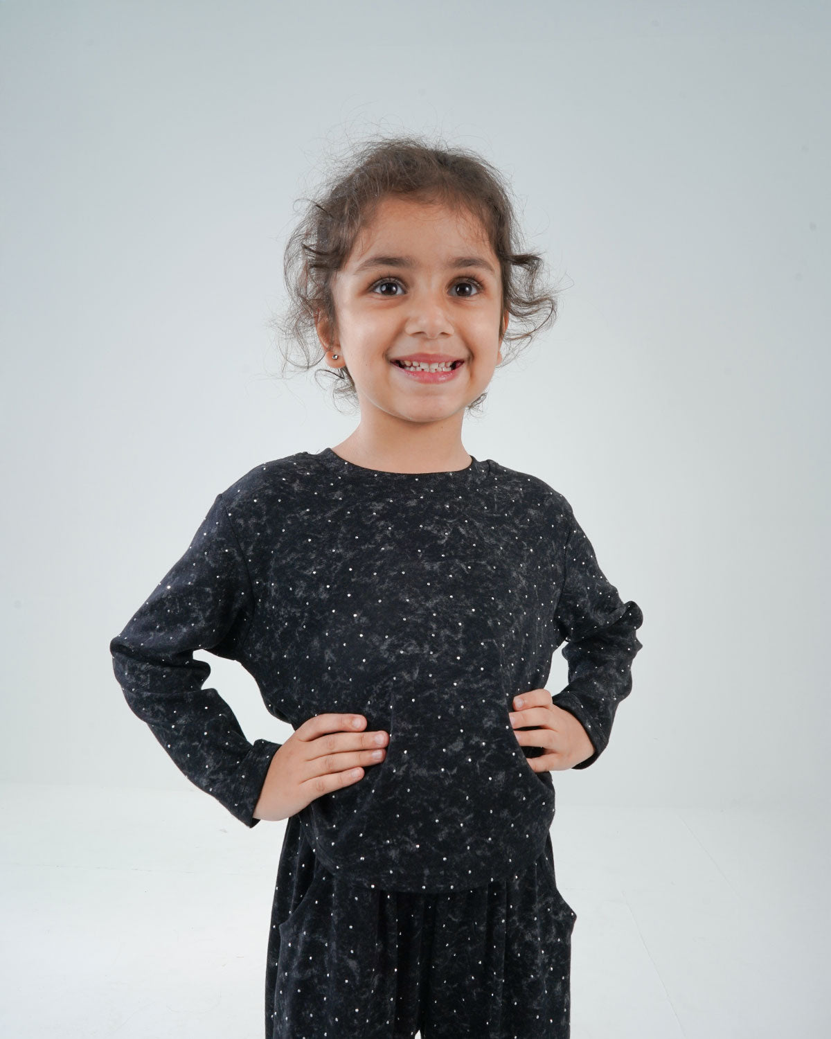Girls' Star Print Pajama Set