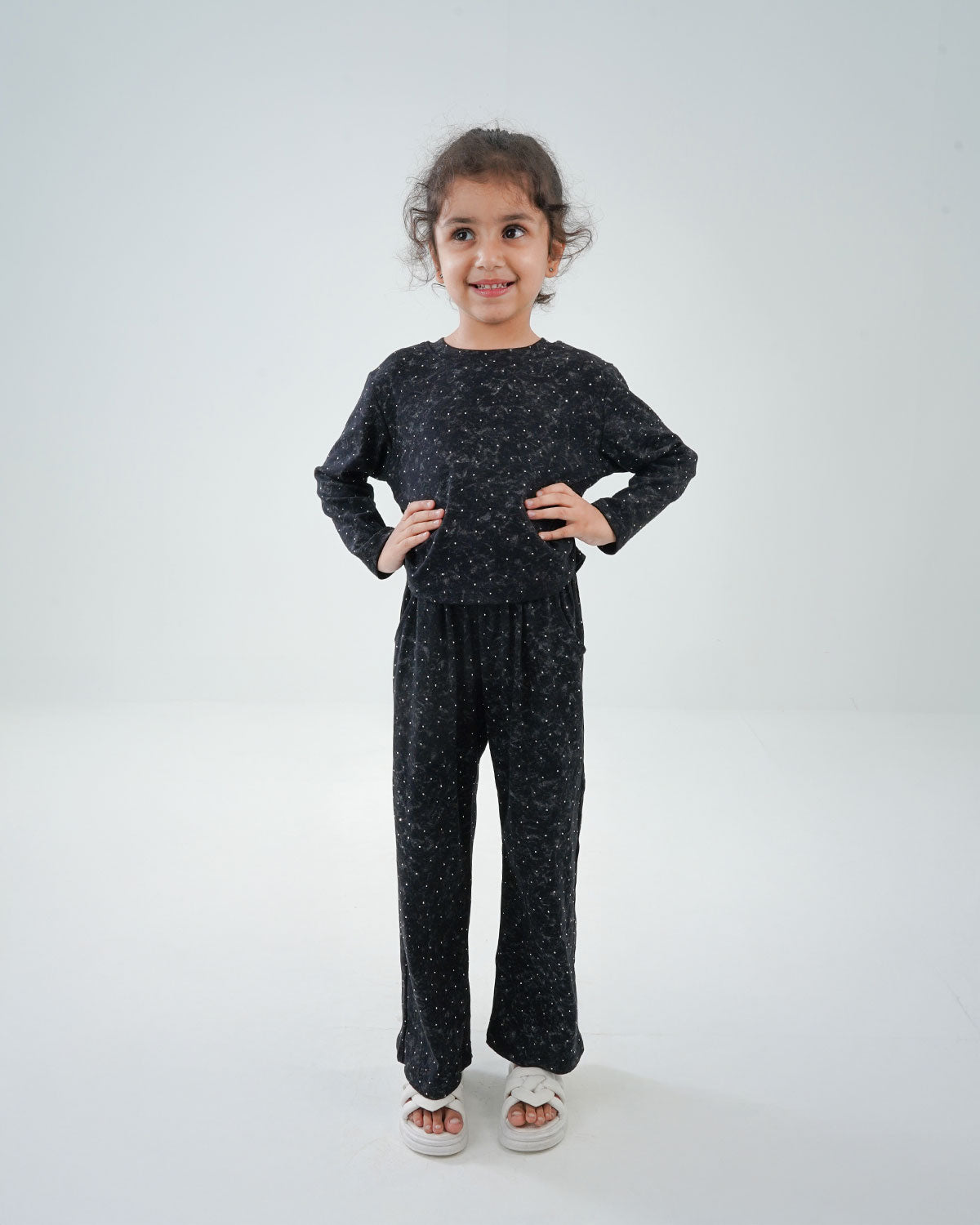 Girls' Star Print Pajama Set