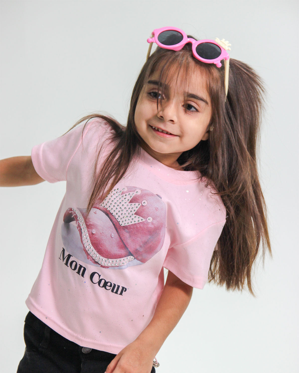 Baby Girls' Cap Printed Cotton Shirt