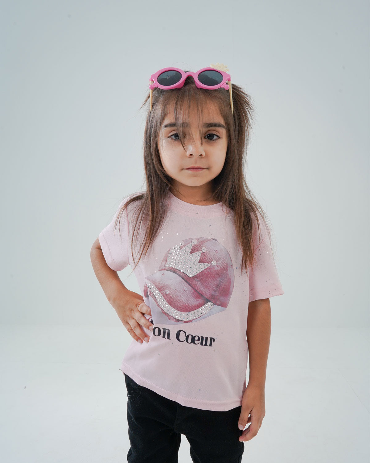 Baby Girls' Cap Printed Cotton Shirt