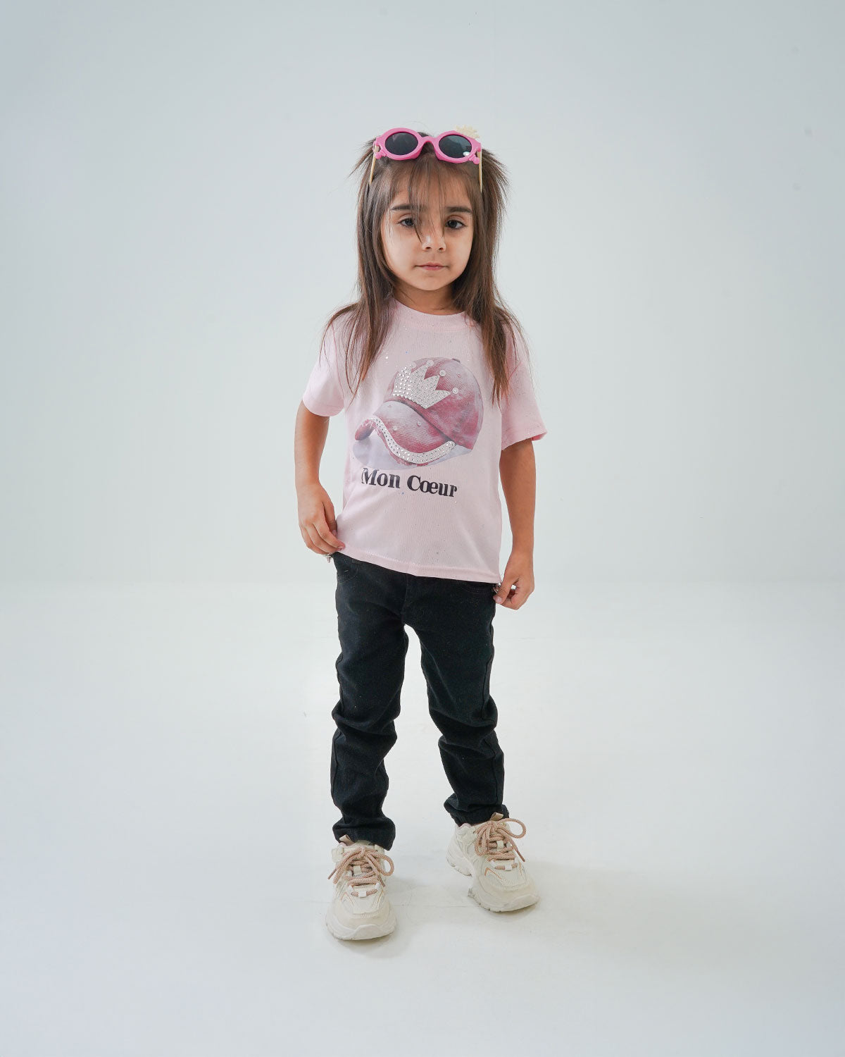 Baby Girls' Cap Printed Cotton Shirt