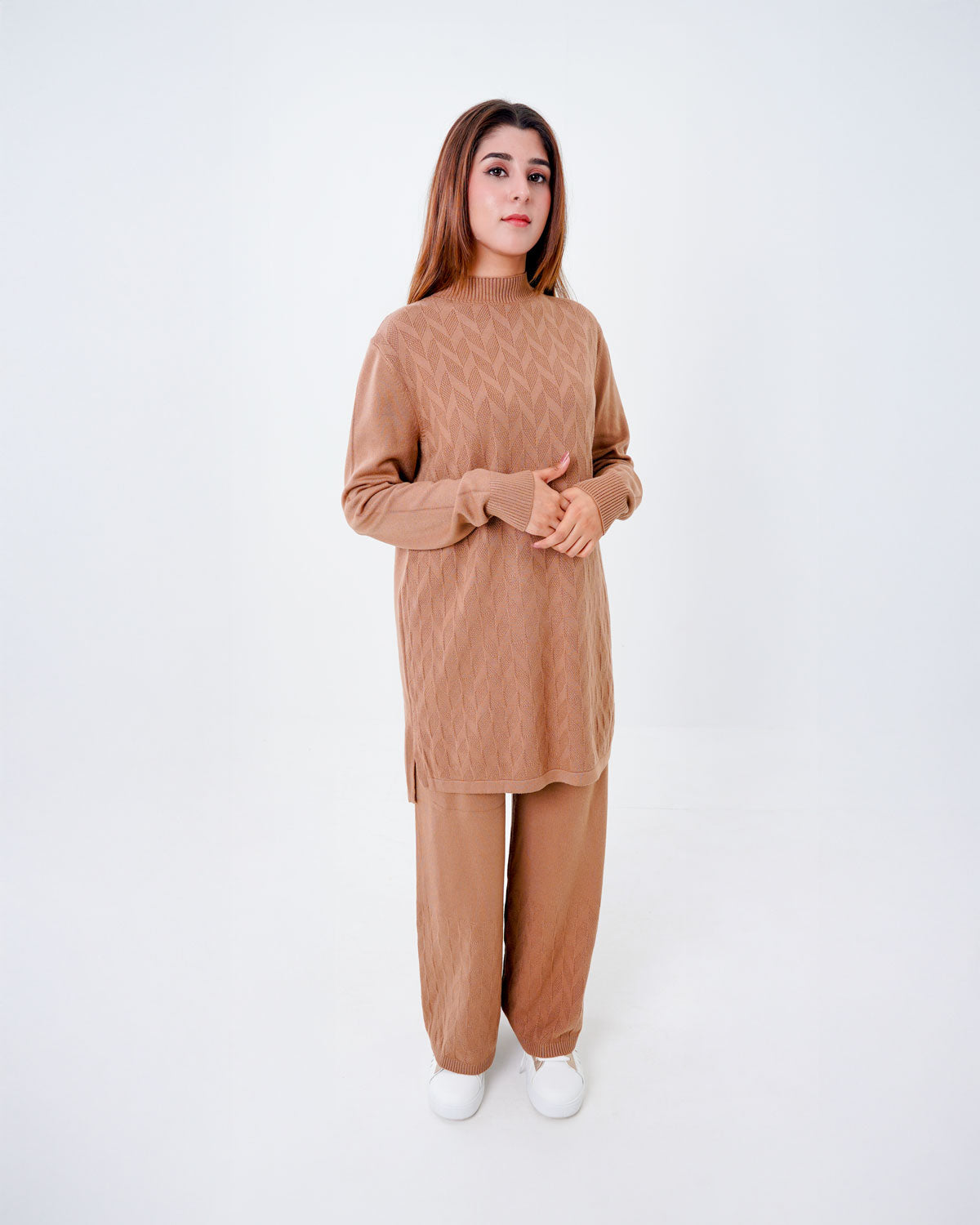 Women’s 2-Piece Plain Knit Lounge Co-ord Set