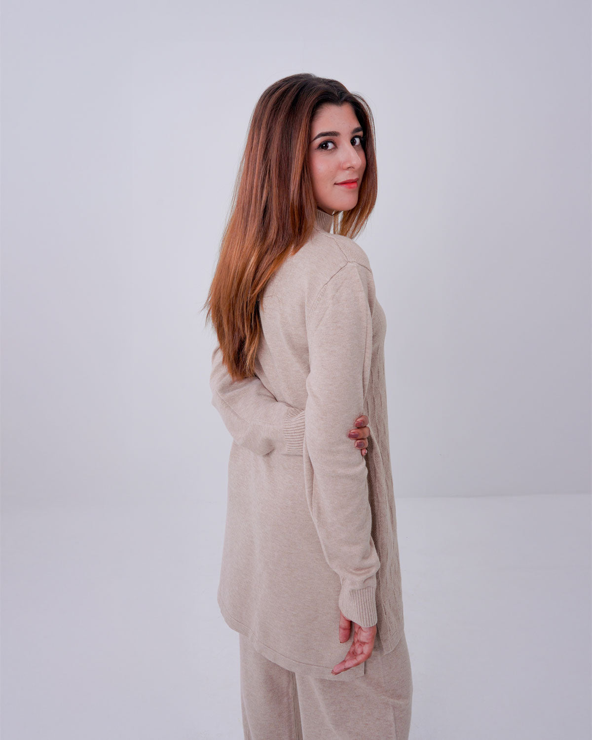 Women’s 2-Piece box pattern Knit Lounge Co-ord Set