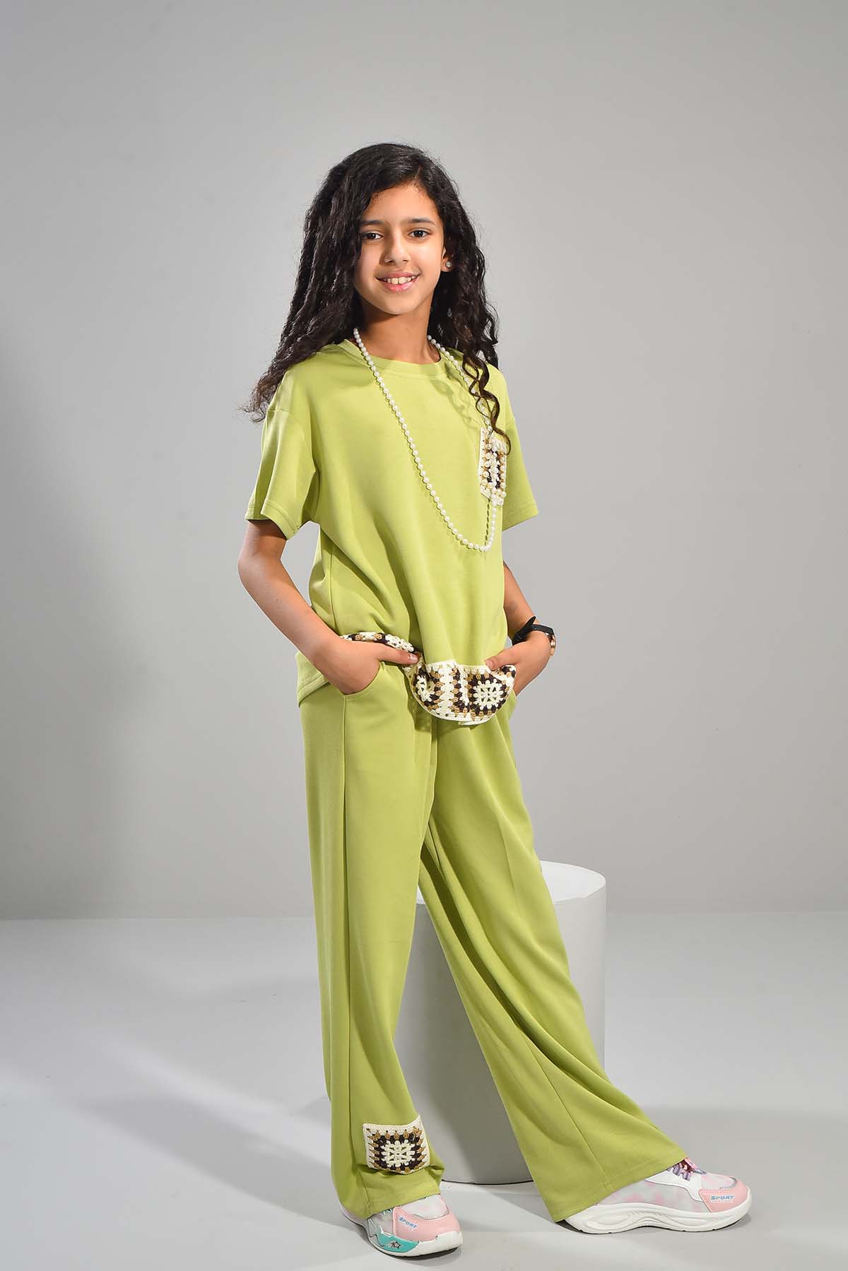 Girls' Olive Green Co-ord Set