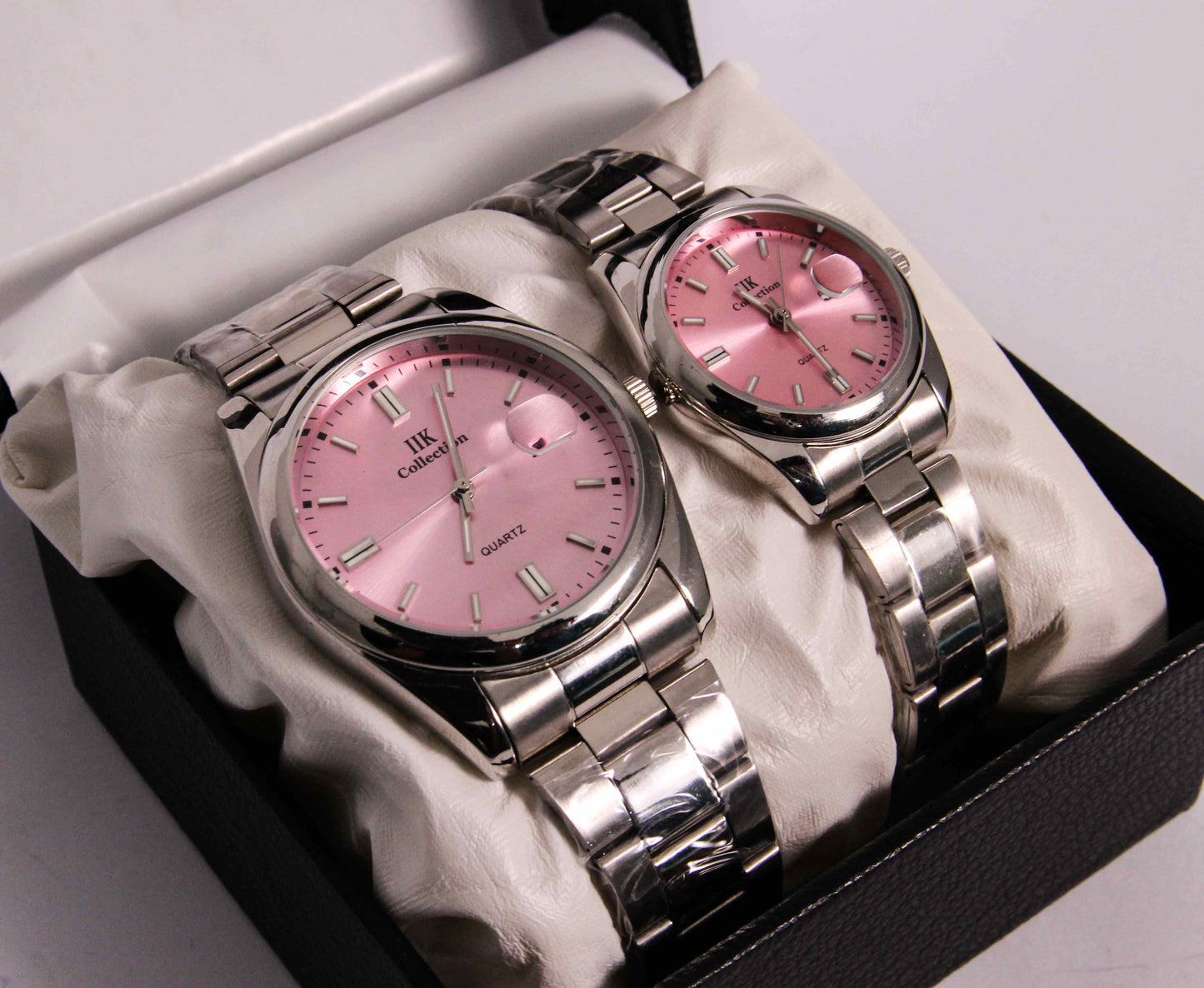 Metal Strap Couple Watch