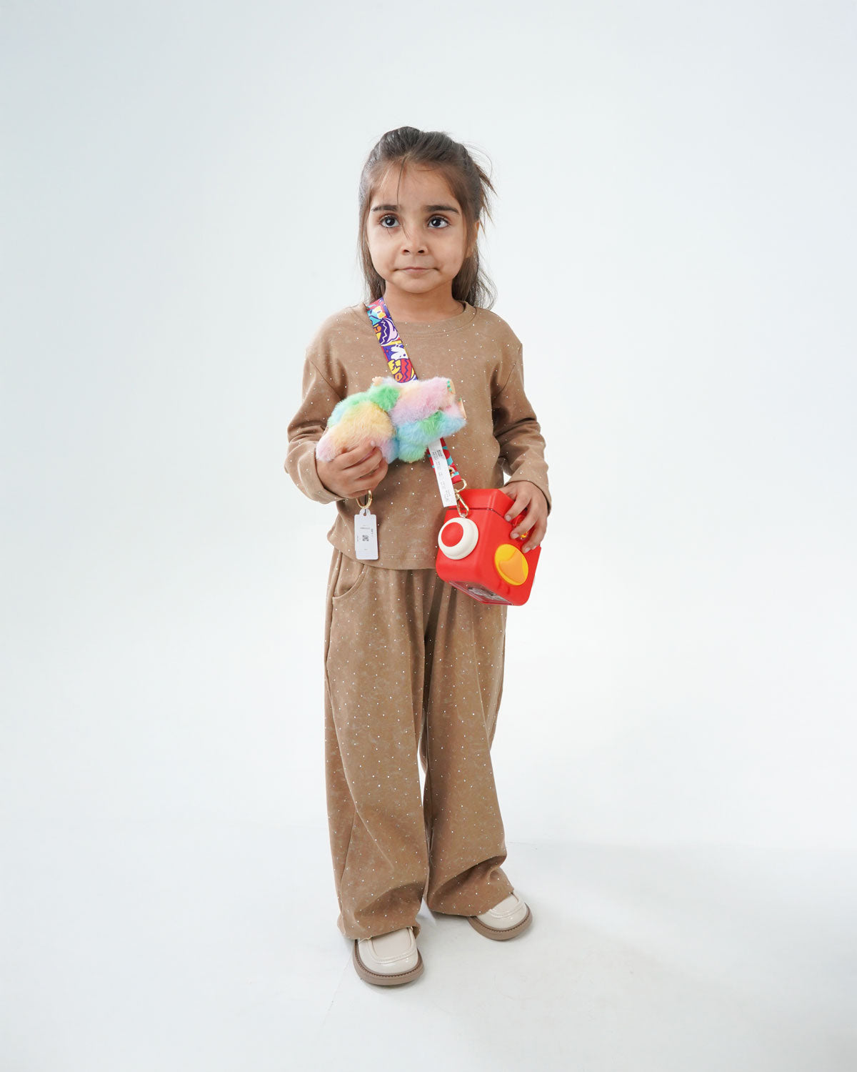 Brown Full Sleeves Shirt and Trouser For Girls