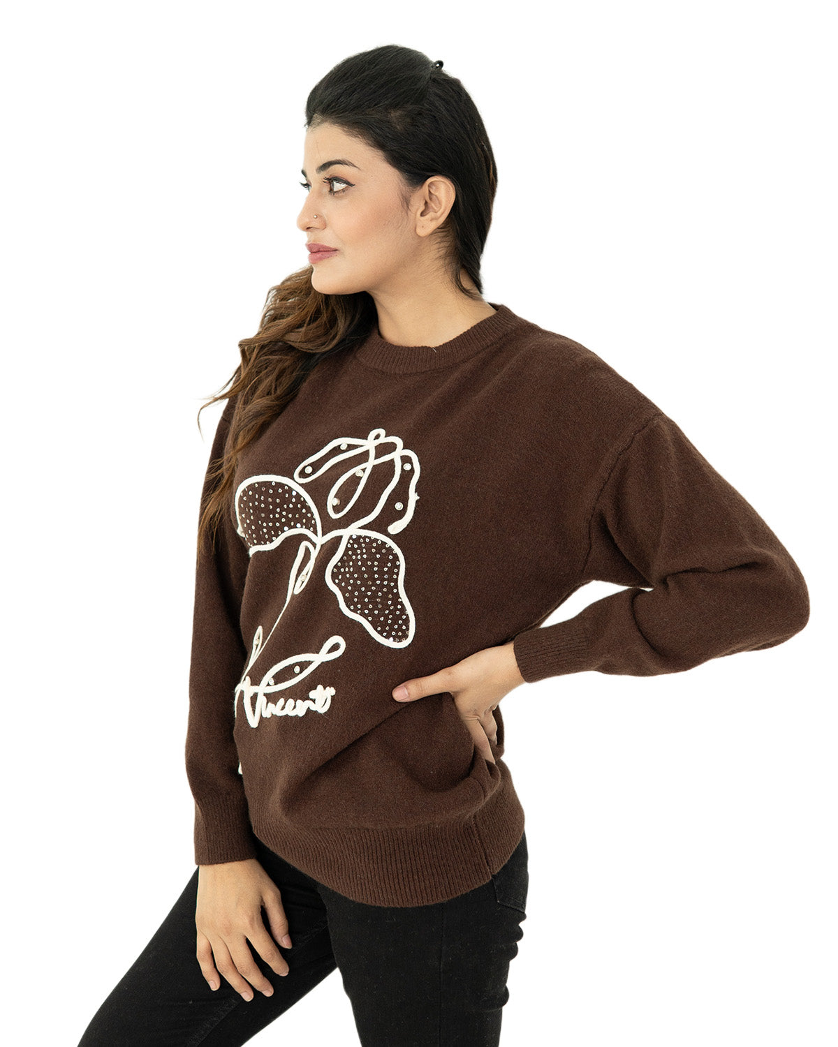 Chocolate Bloom Sweater
