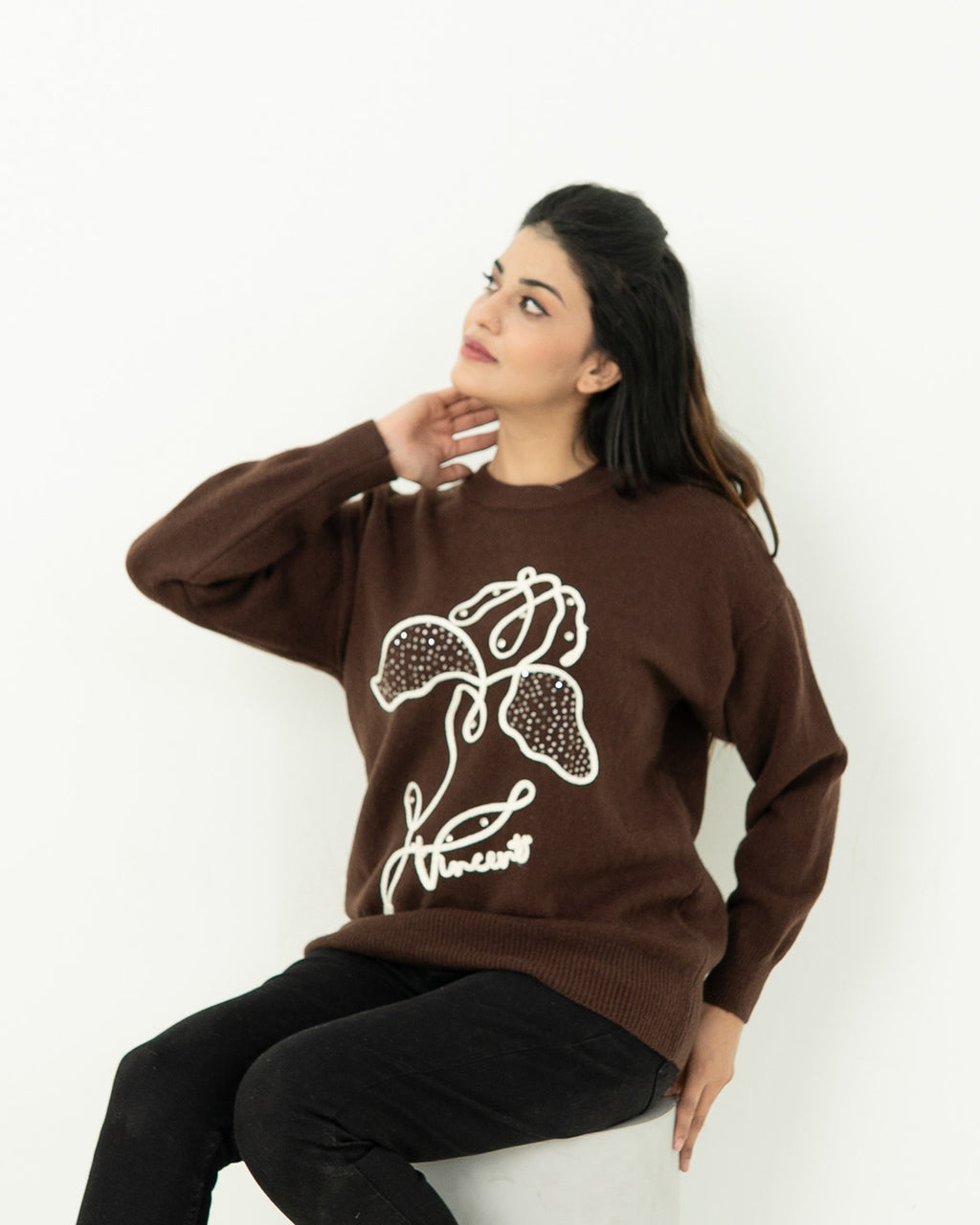 Chocolate Bloom Sweater