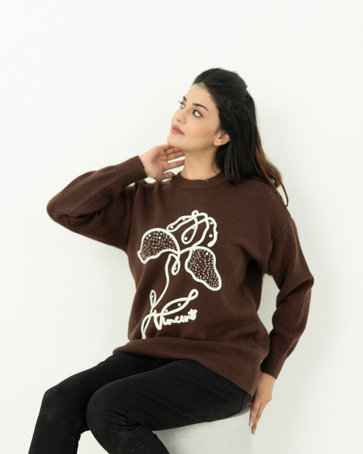 Chocolate Bloom Sweater