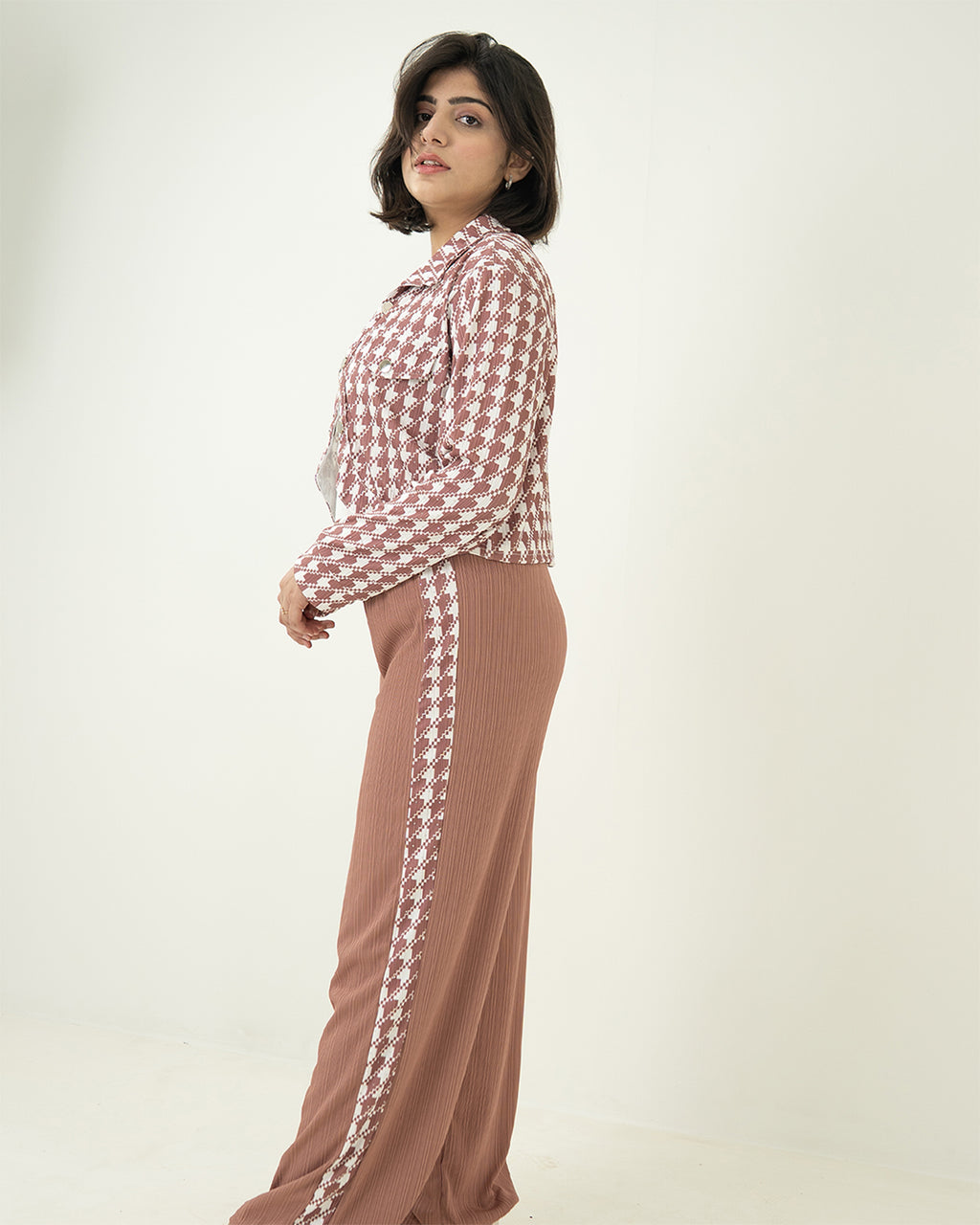Brown Grid Set 3pc