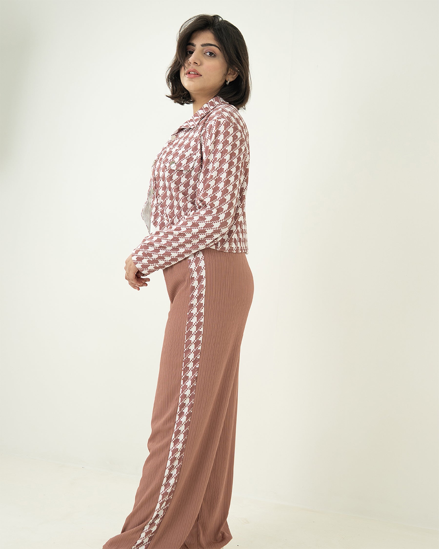 Brown Grid Set 3pc