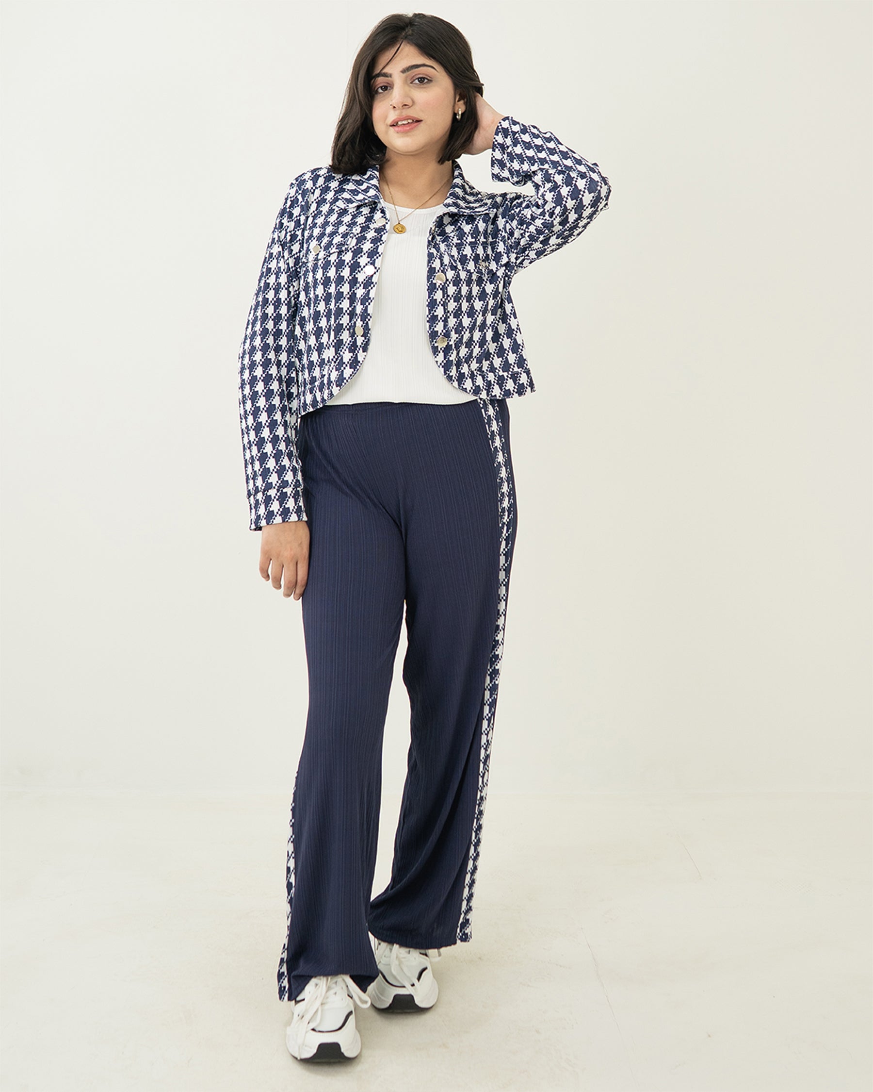 Blue Grid Set 3pc