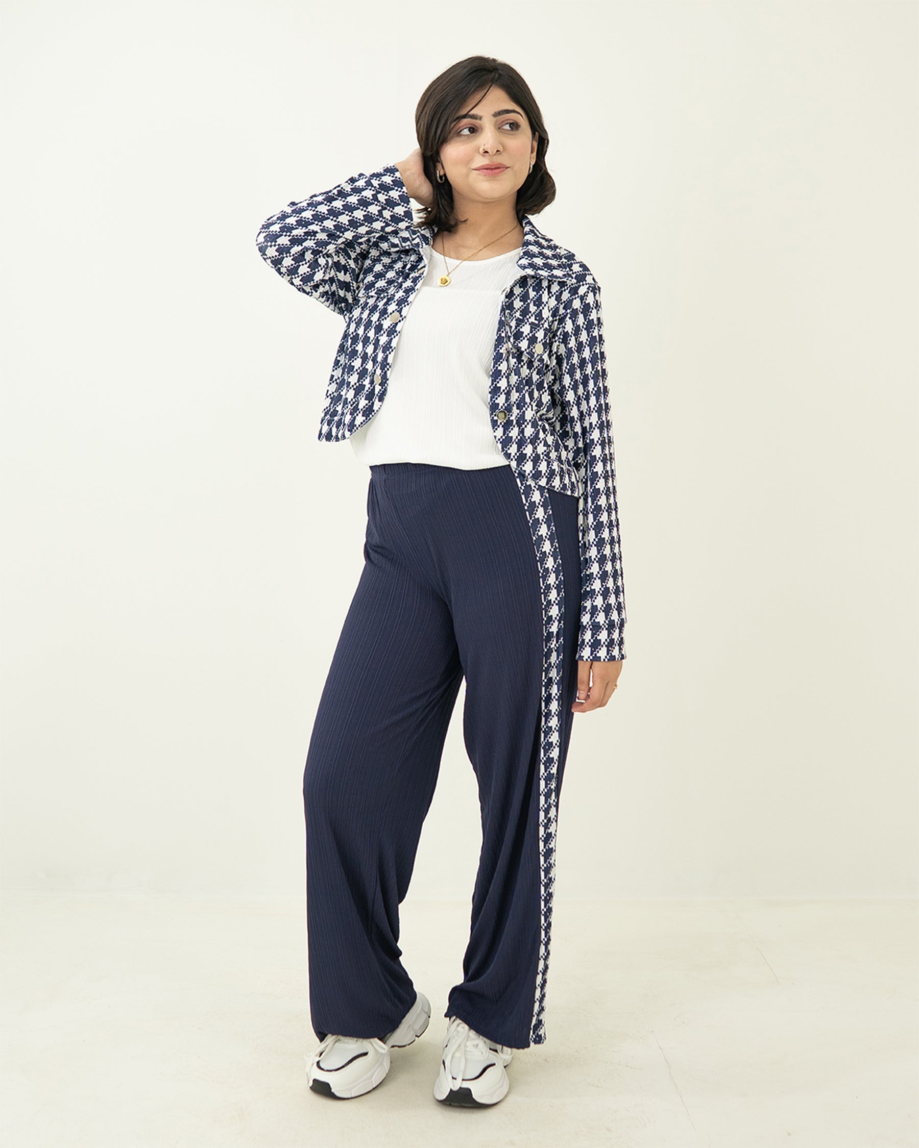Blue Grid Set 3pc