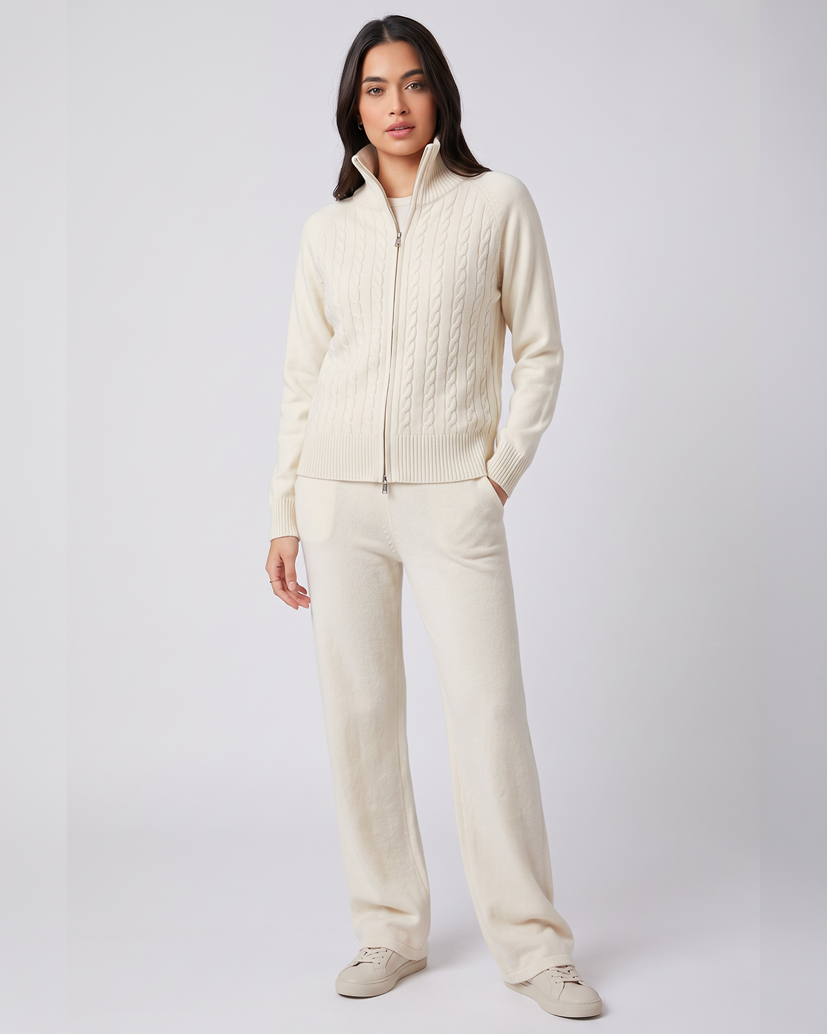 Full Zip Knit Style Co-Ord