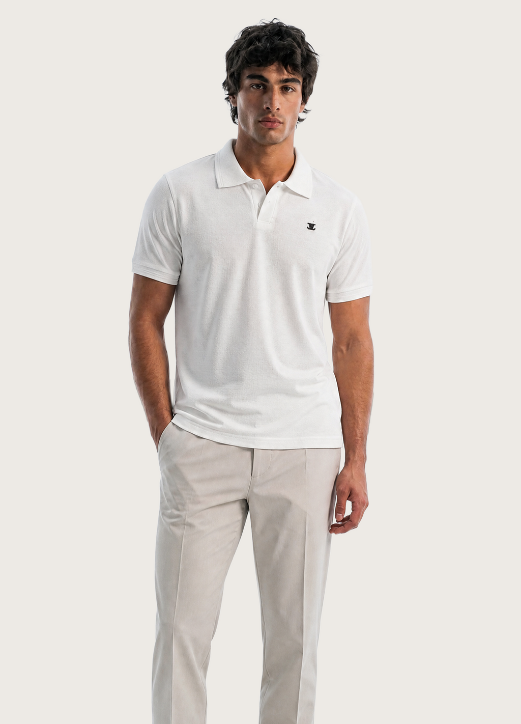 White LV Polo
