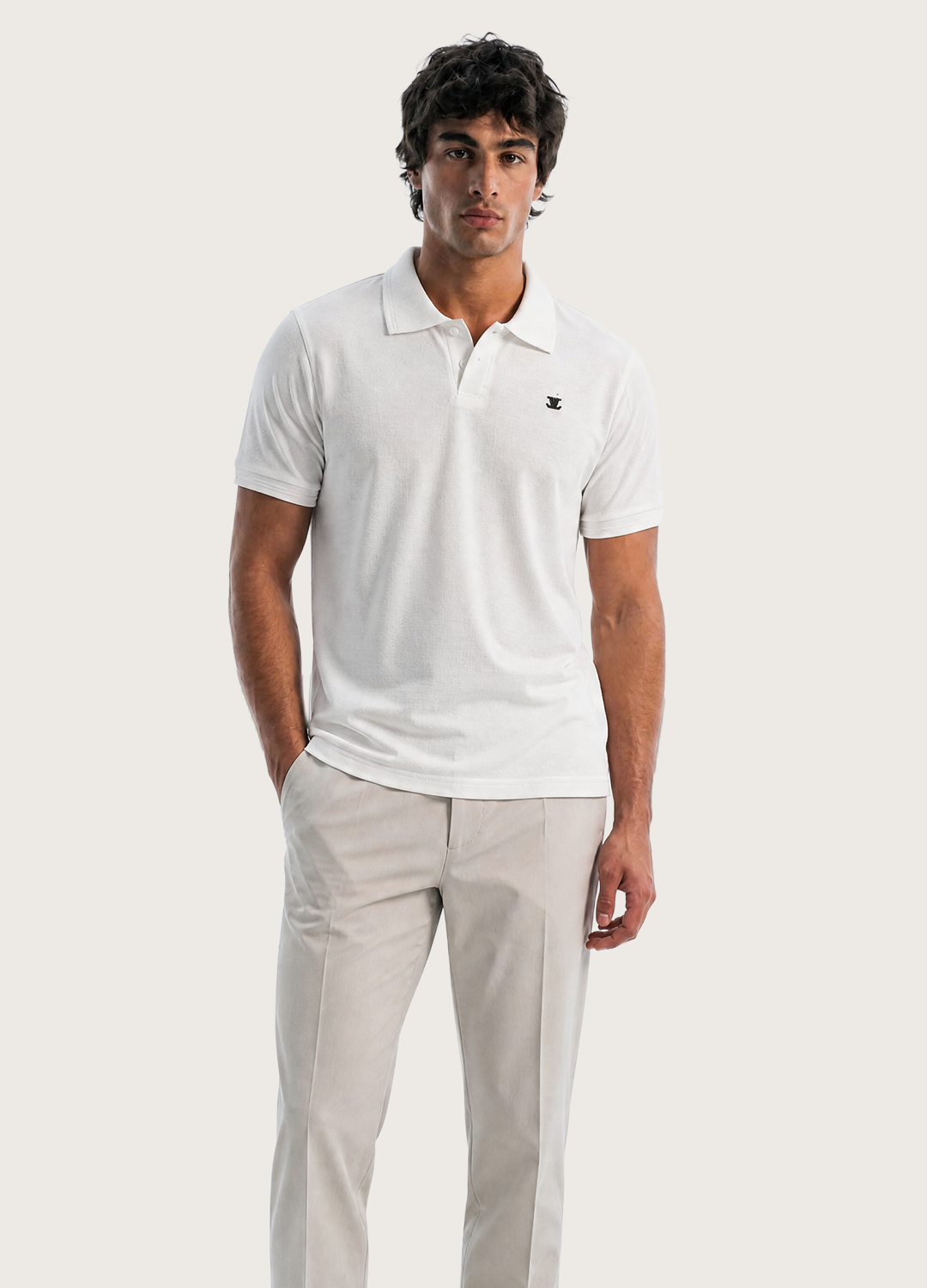 White LV Polo