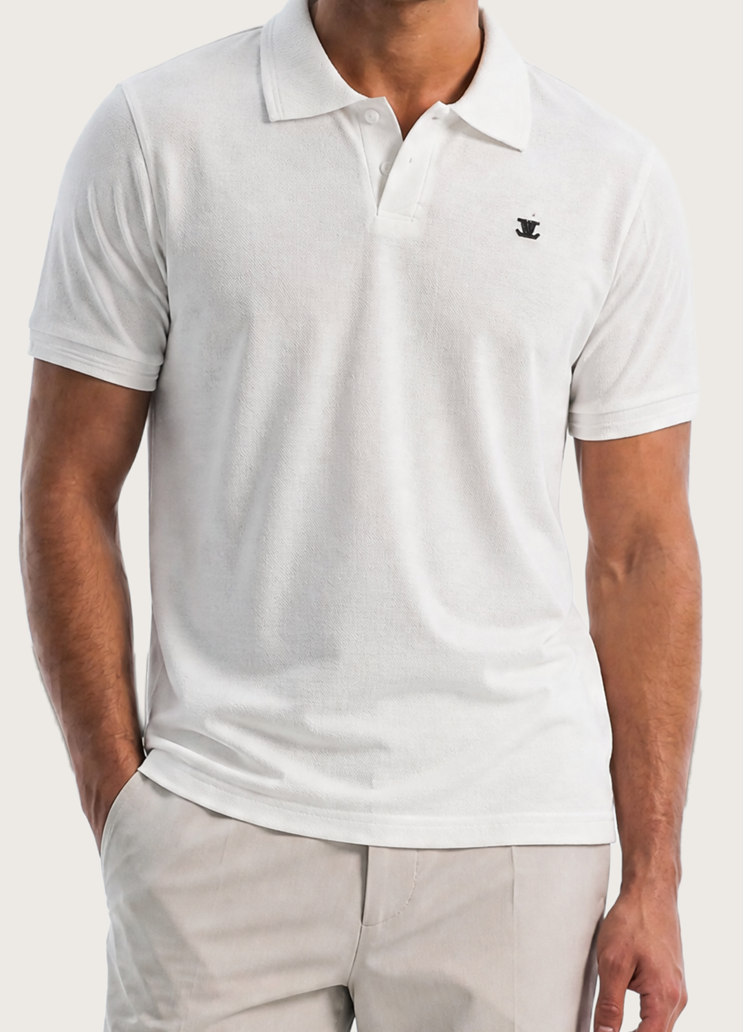 White LV Polo