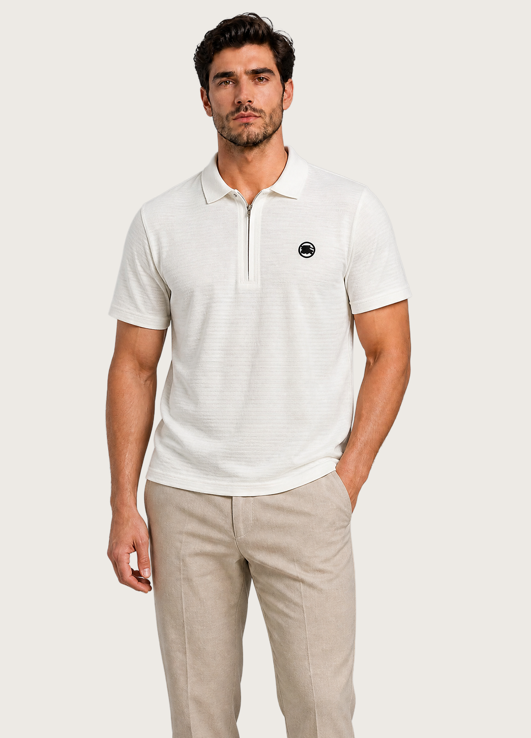 B Zip Polo