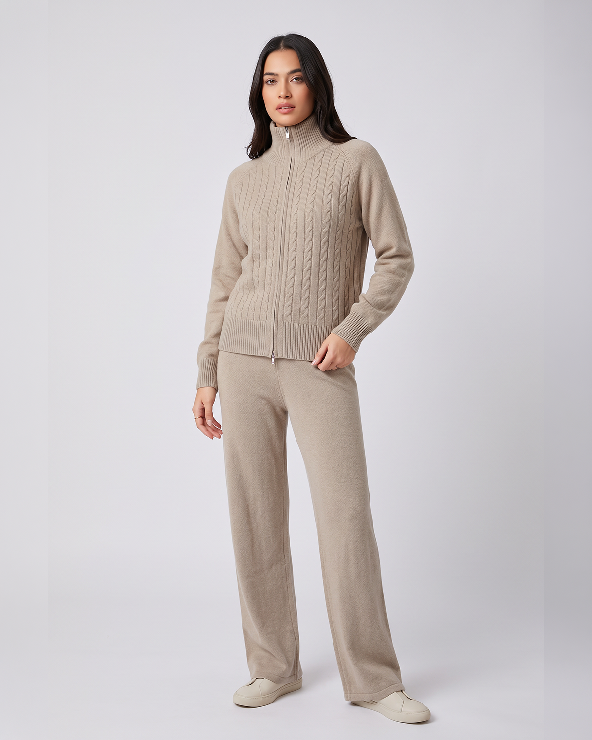Full Zip Knit Style Co-Ord