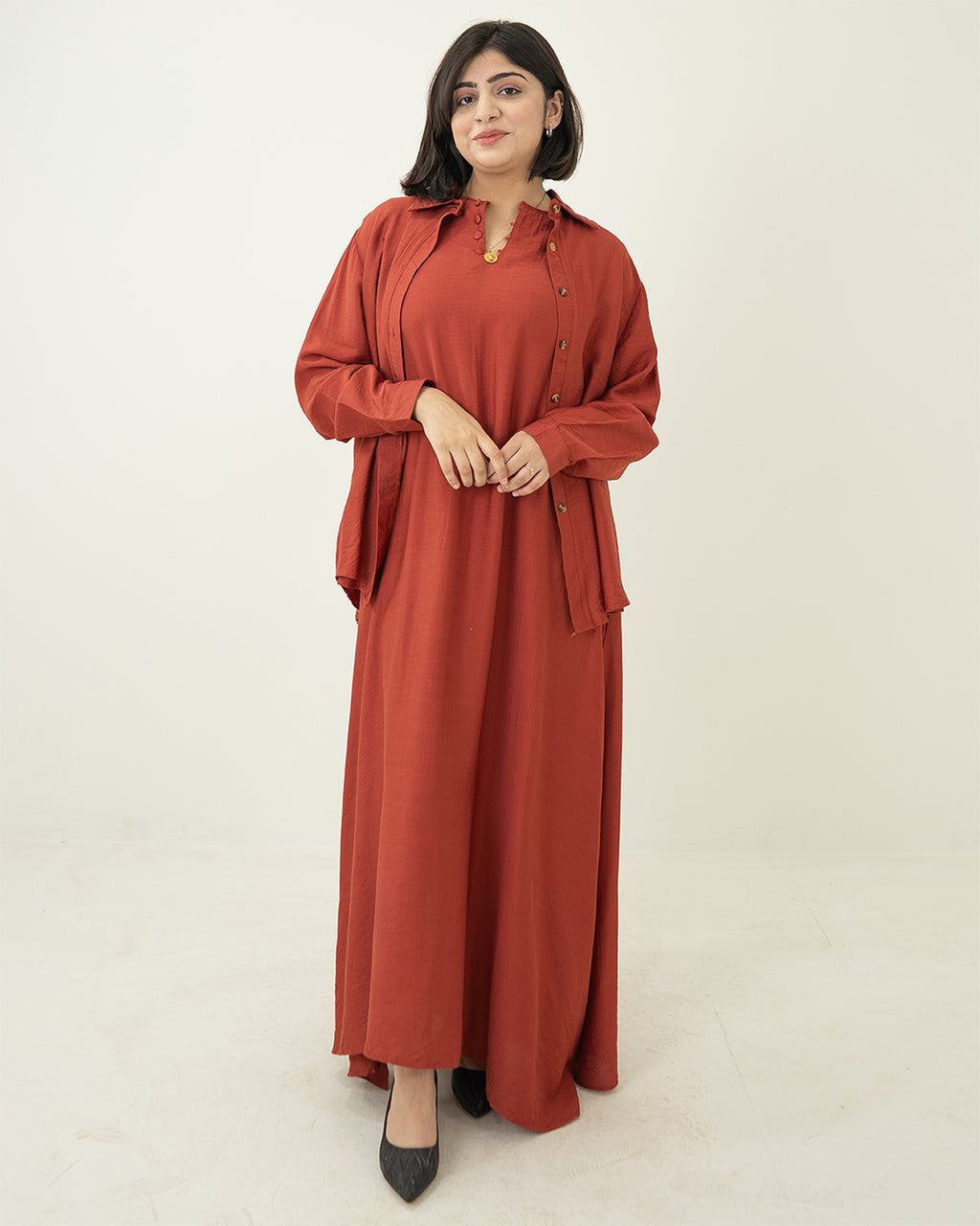 Maroon Long Maxi Set