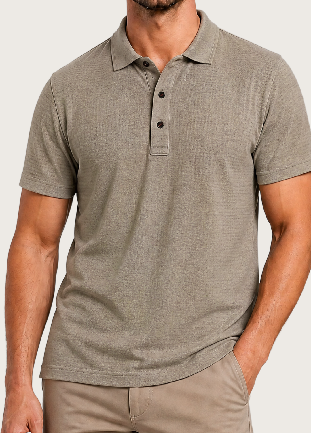 Olive Textured Polo