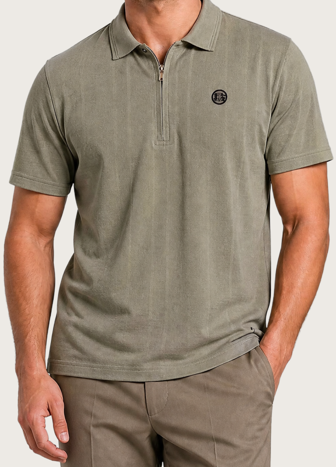 B Zip Polo