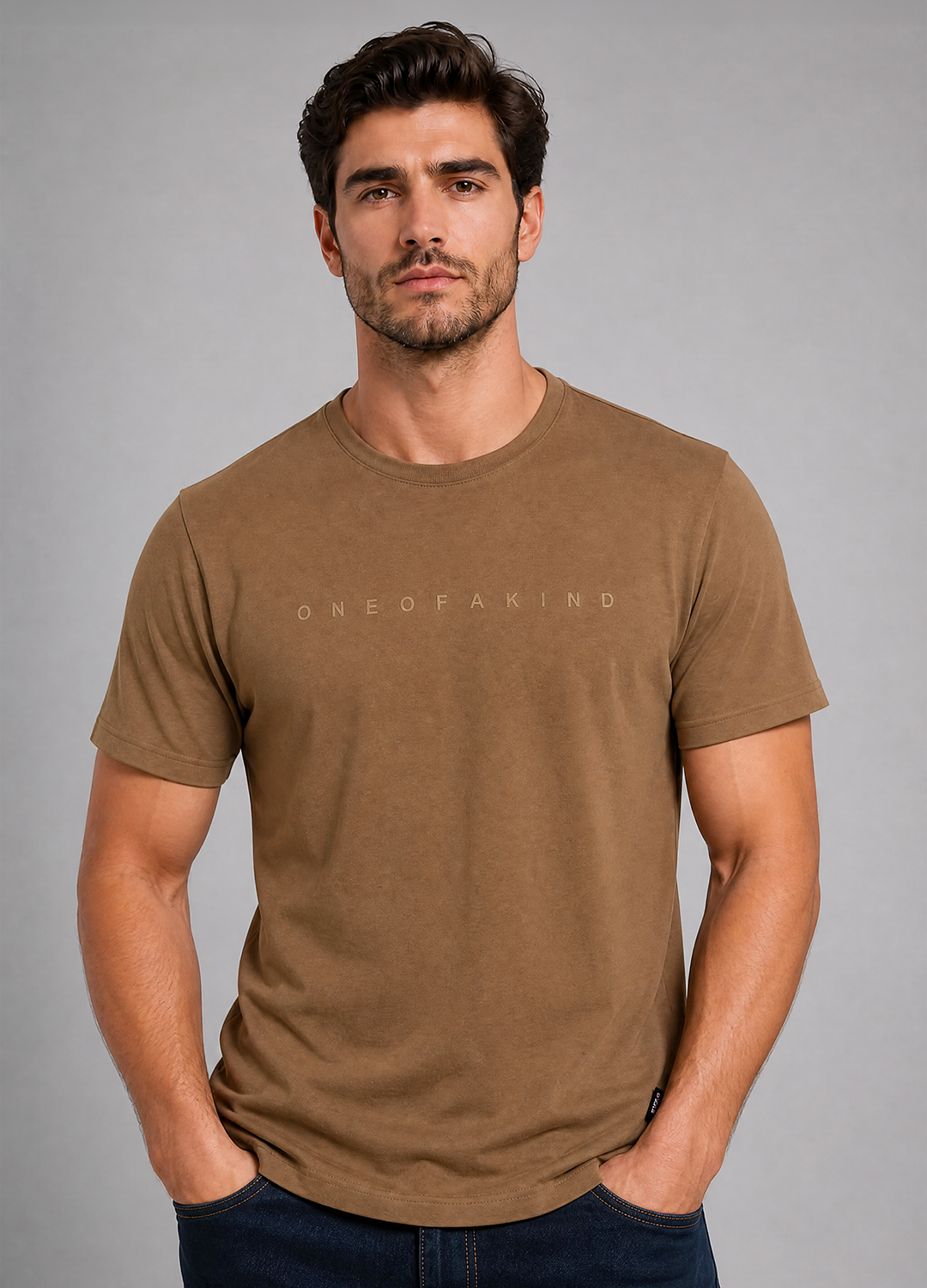 OAK Light Brown Tee