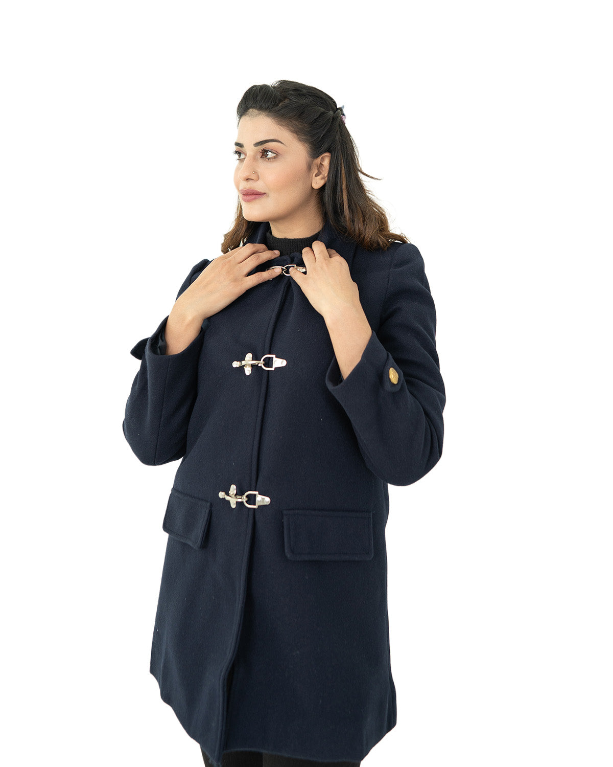 Royal Blue Fancy Button Coat