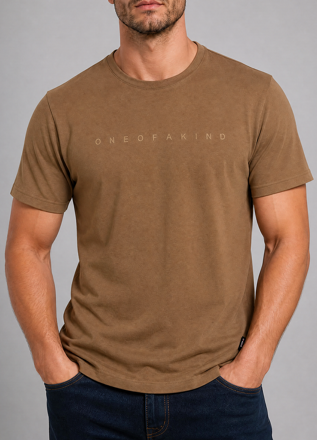 OAK Light Brown Tee