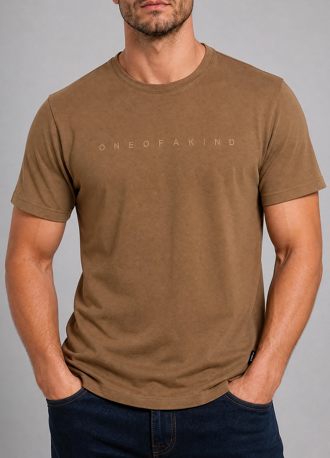 OAK Light Brown Tee