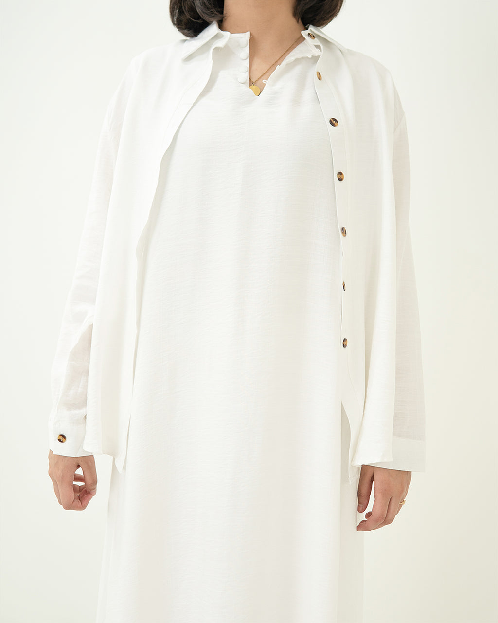 White Long Maxi Set