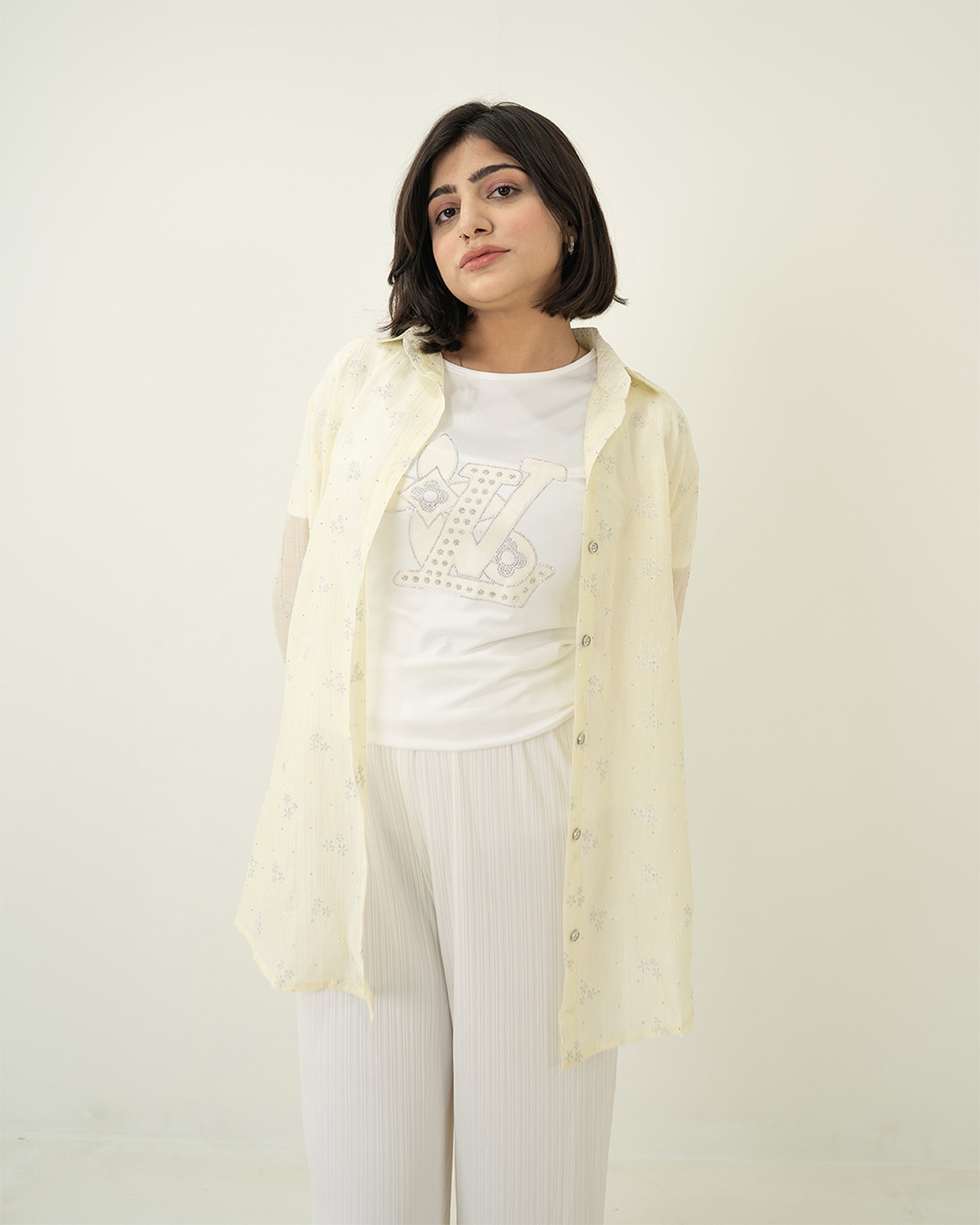 Butter Yellow Shirt Set