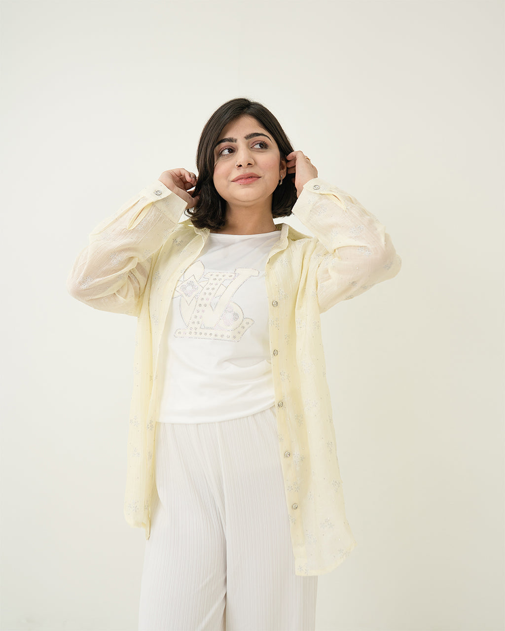 Butter Yellow Shirt Set