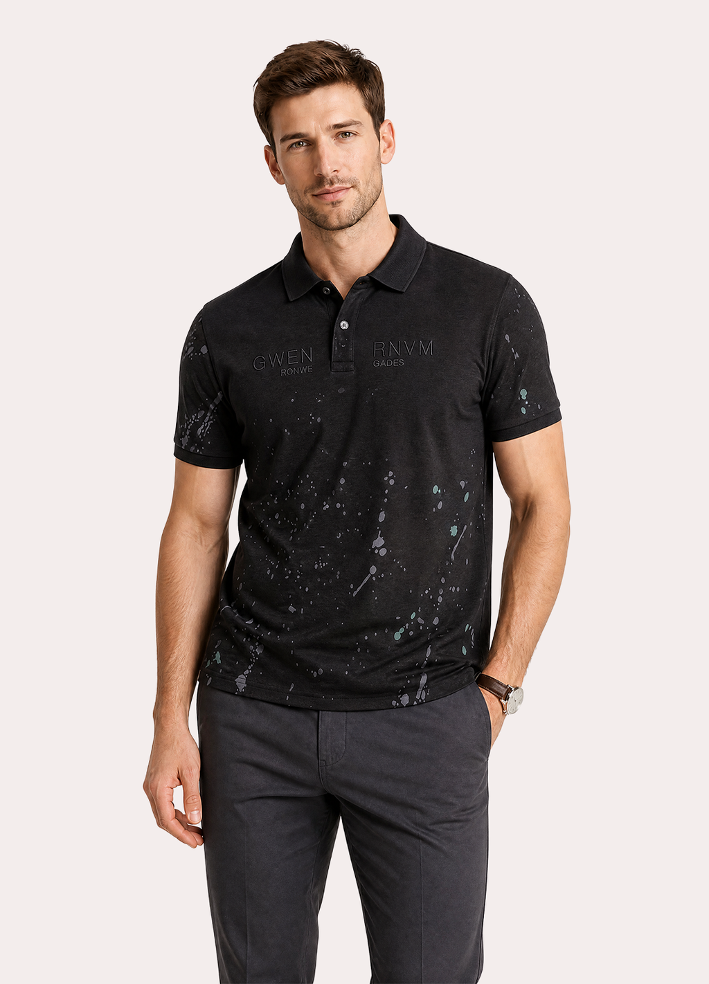 Black Splash Polo