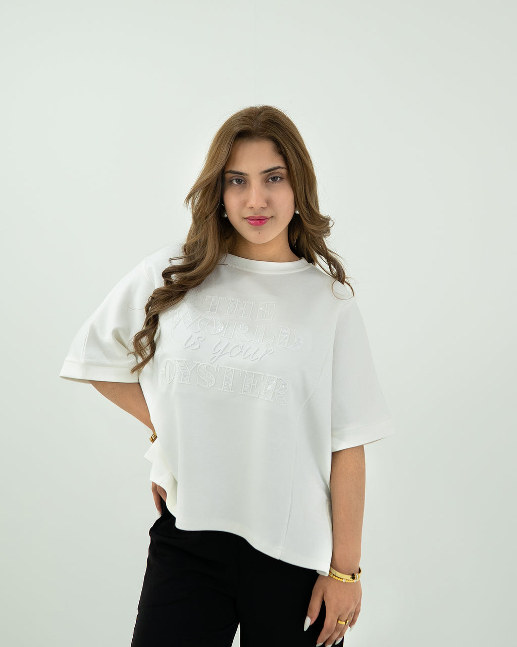 White Oyster Tee