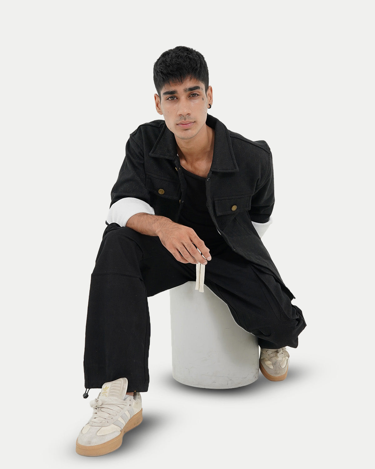 Black Cargo Trouser