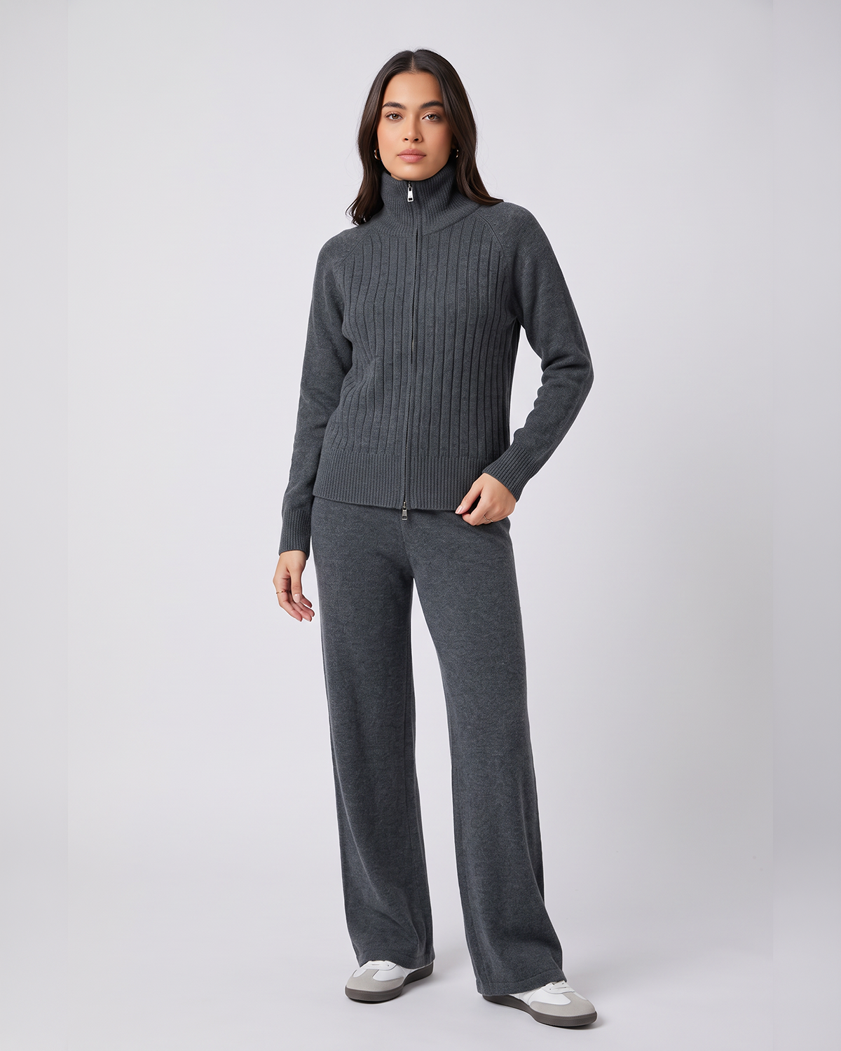 Full Zip Knit Style Co-Ord