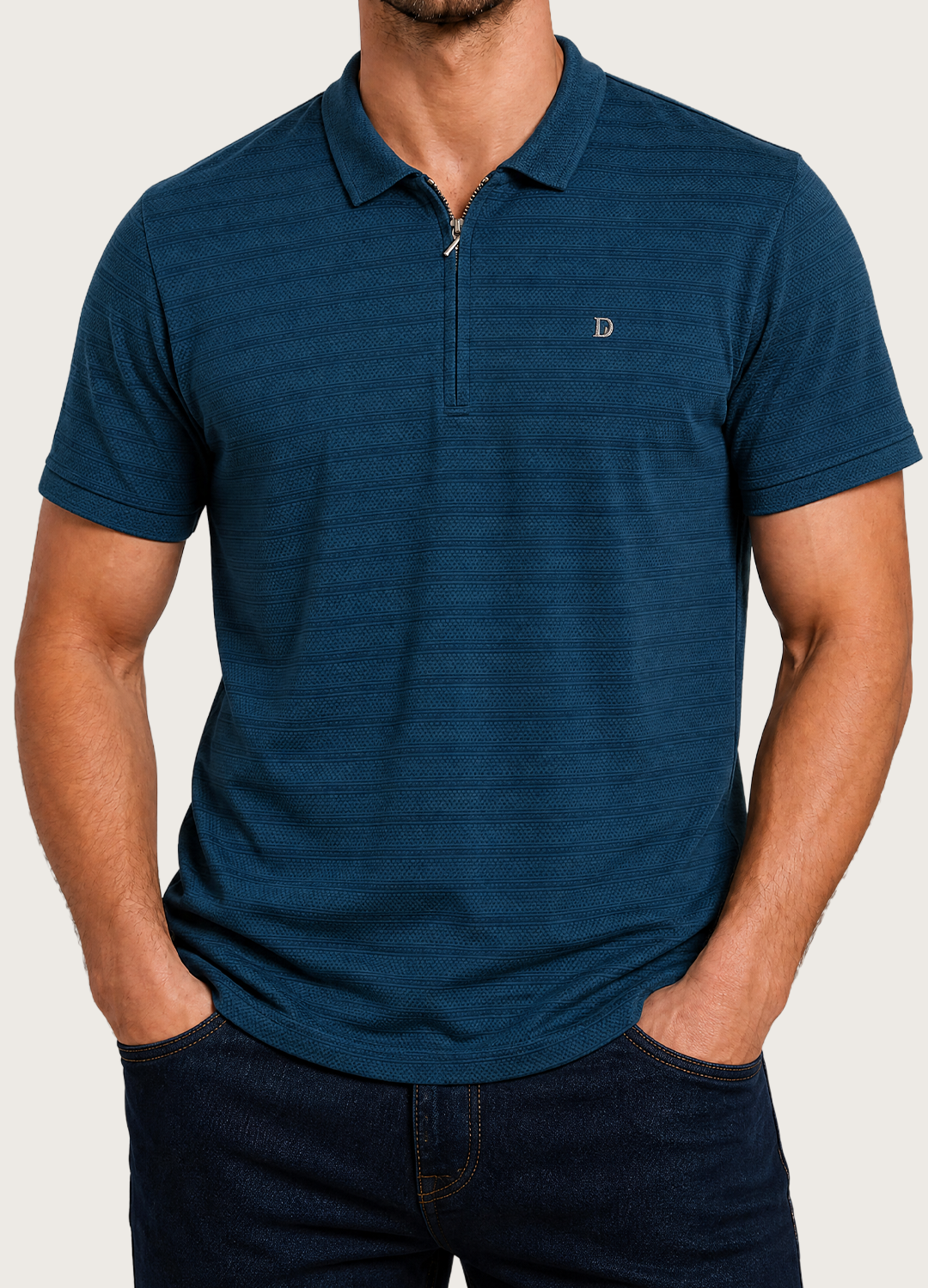 D Quarter Zip Polo