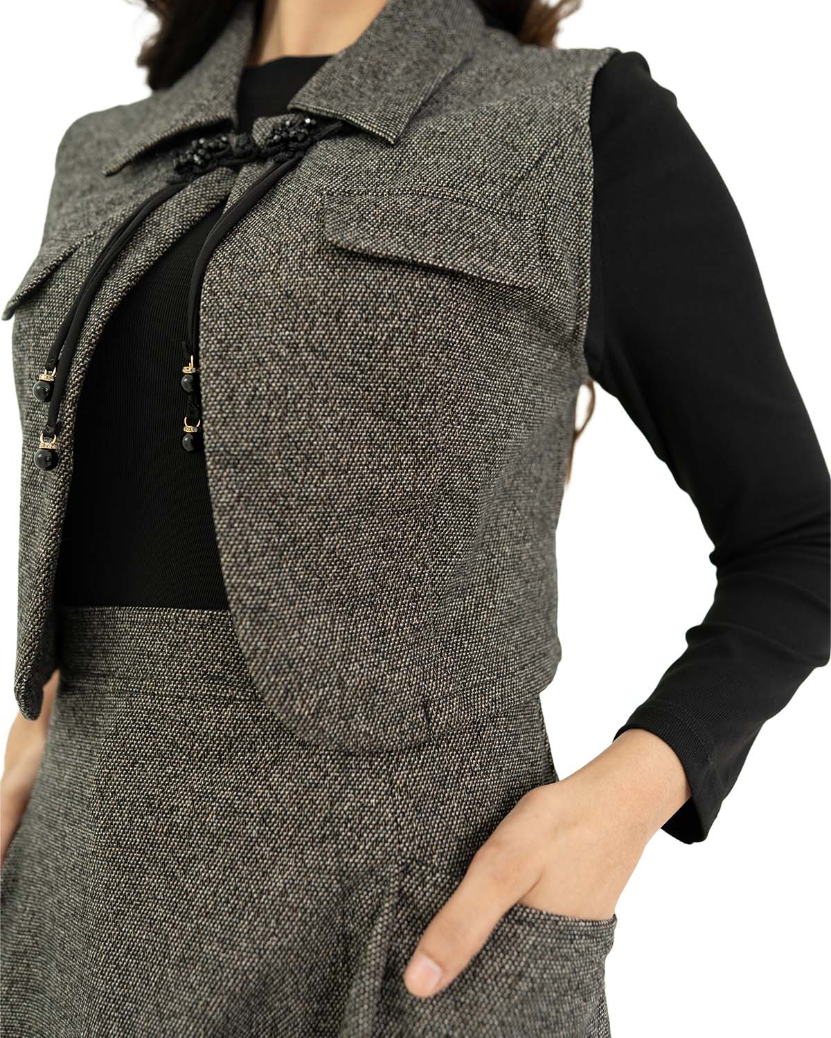 Silver Grace Shirt with Coat
