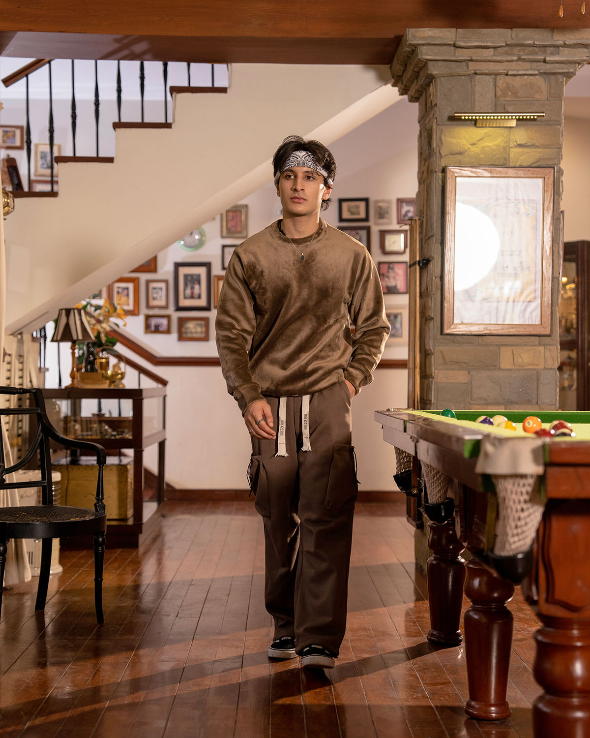 Casual Brown Sweatshirt for Men – Relaxed Fit Sweatshirt
