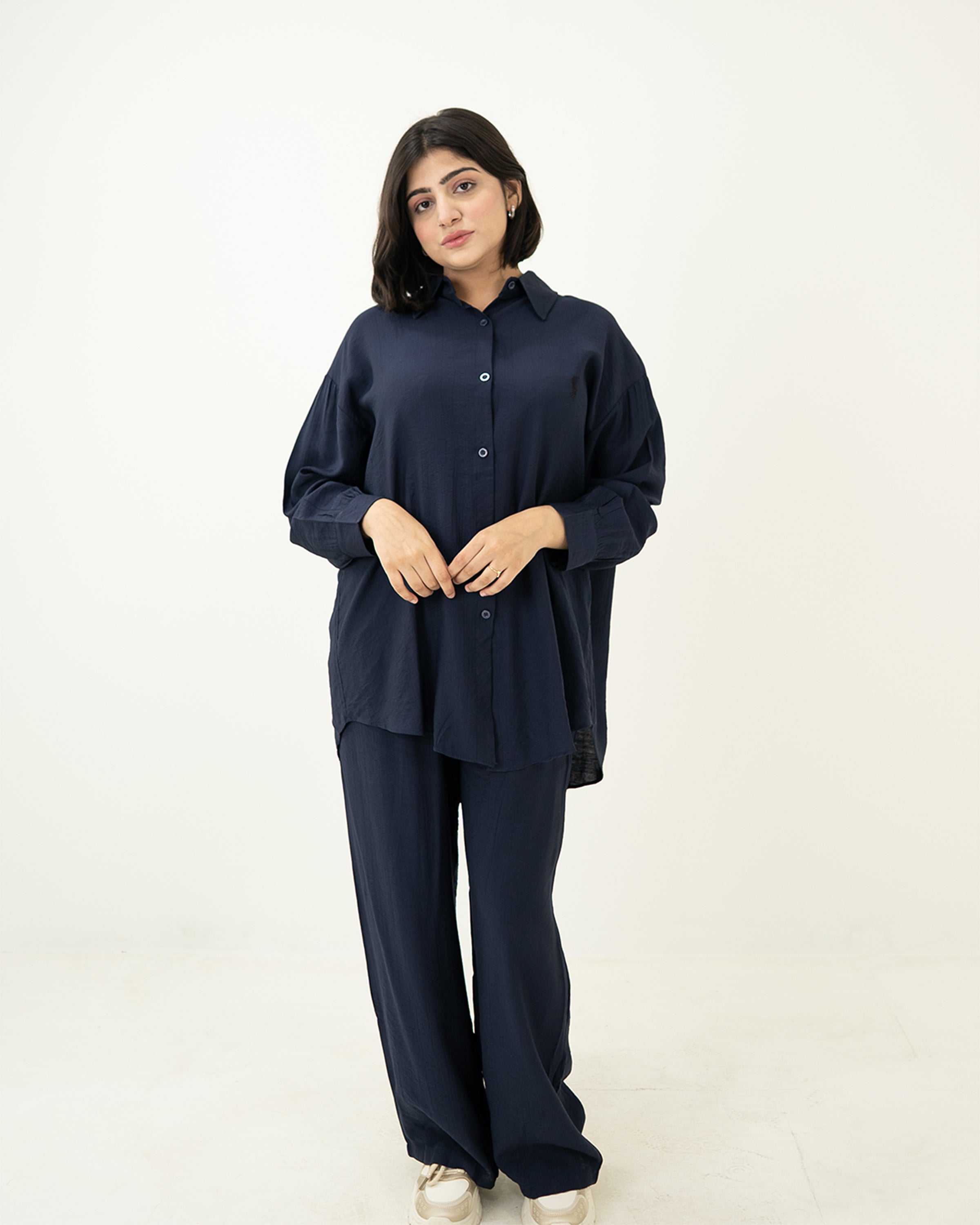 Deep Blue Polo Co-ord Set