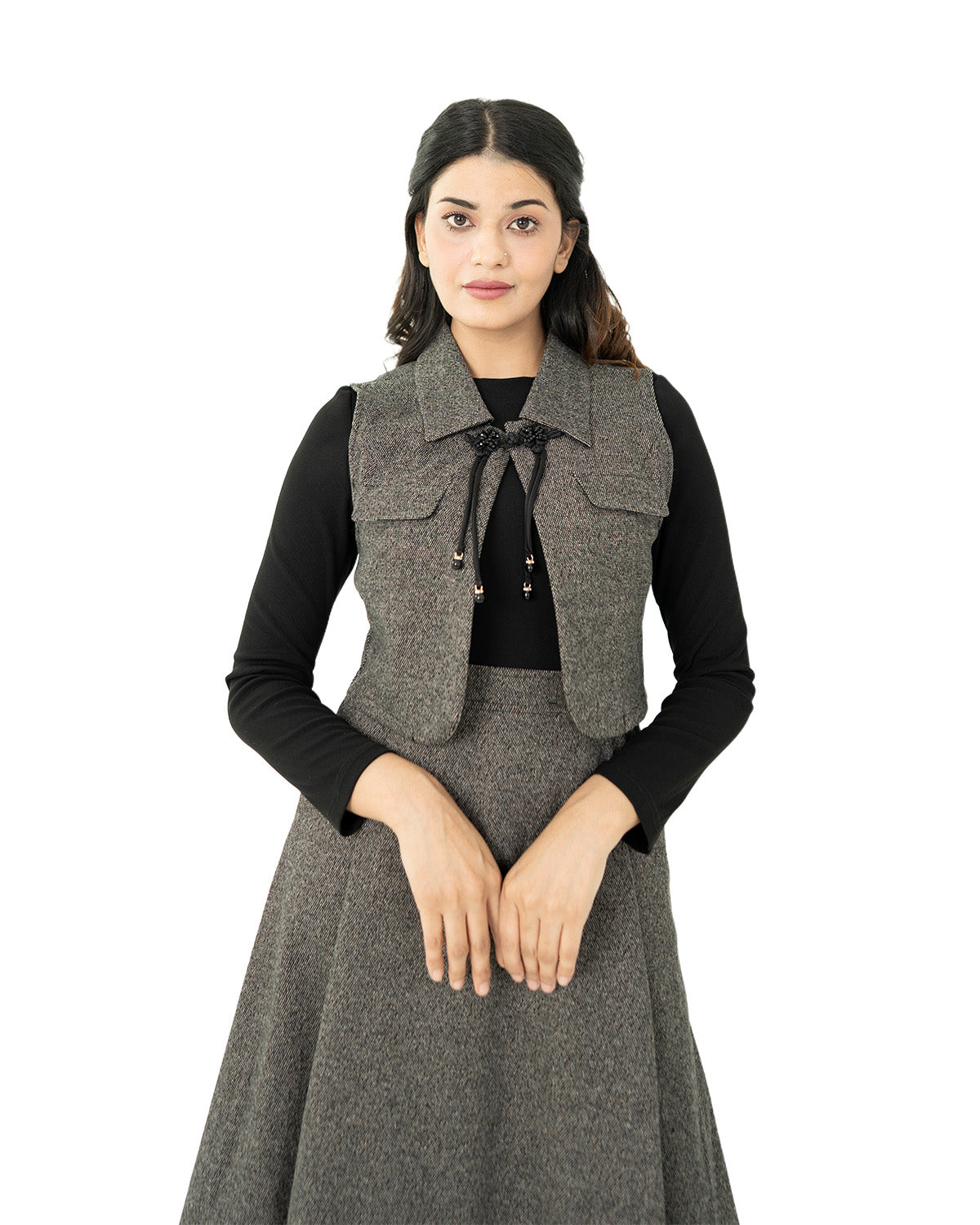 Silver Grace Shirt with Coat