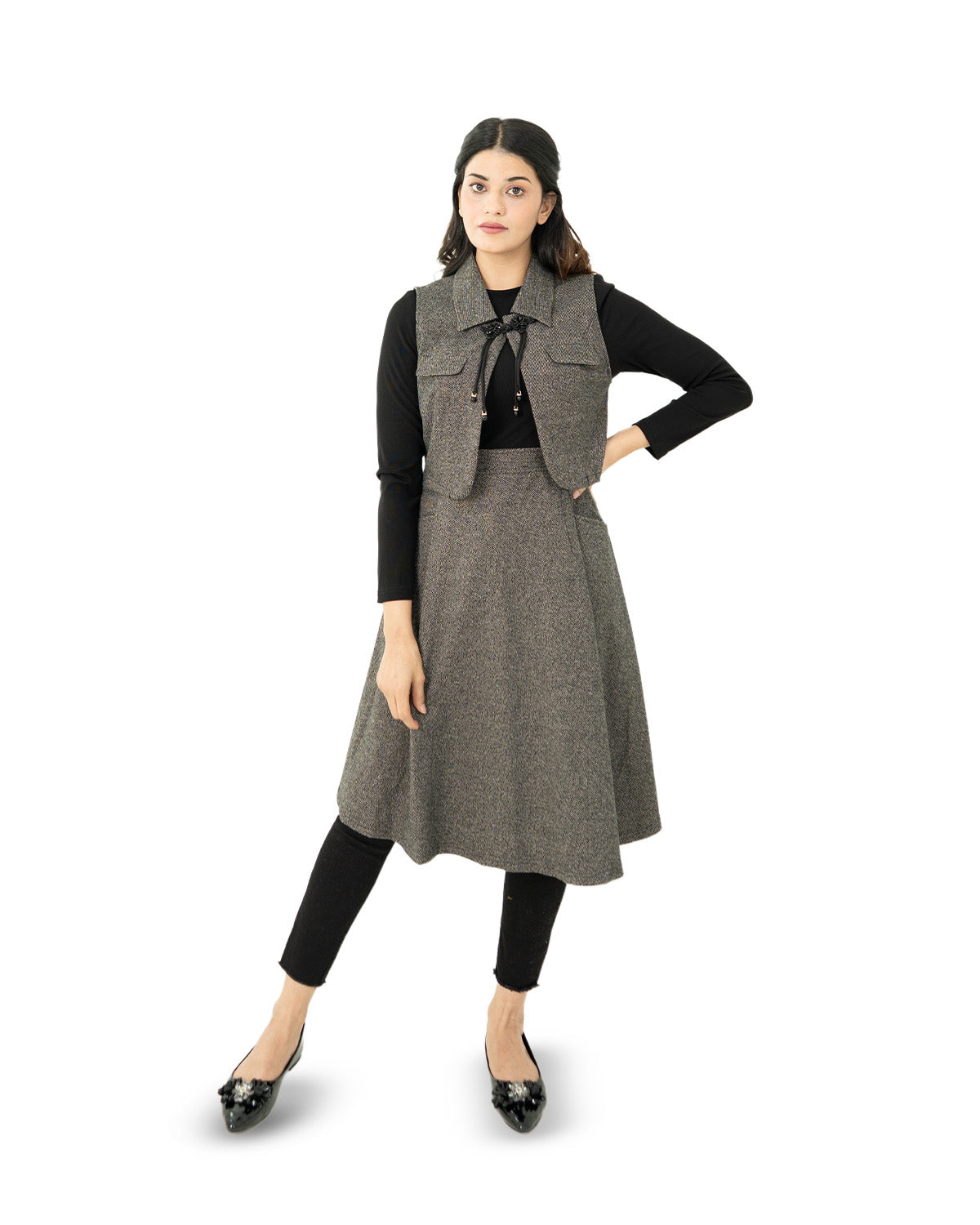 Silver Grace Shirt with Coat