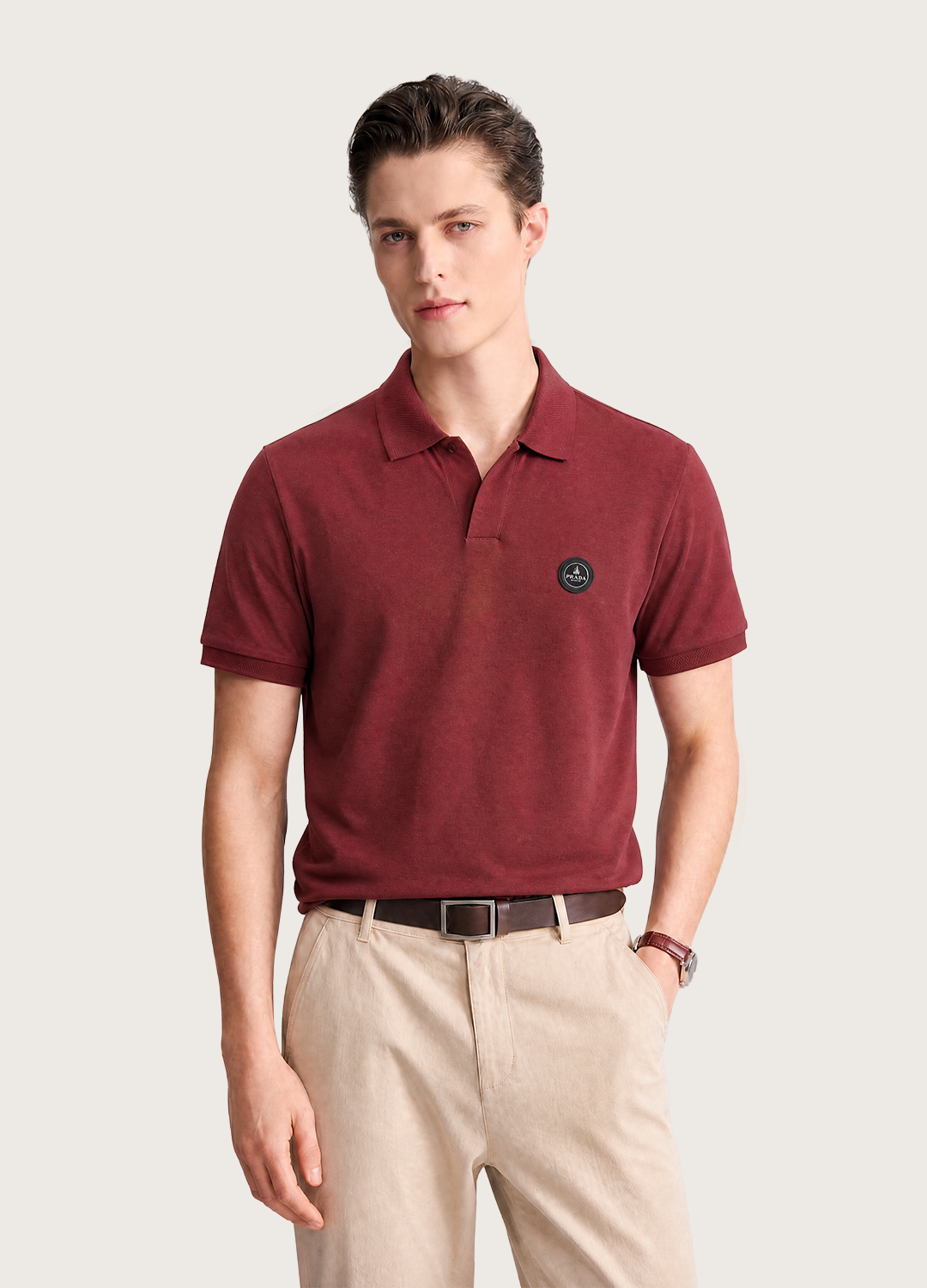 Johnny Collar Maroon Polo