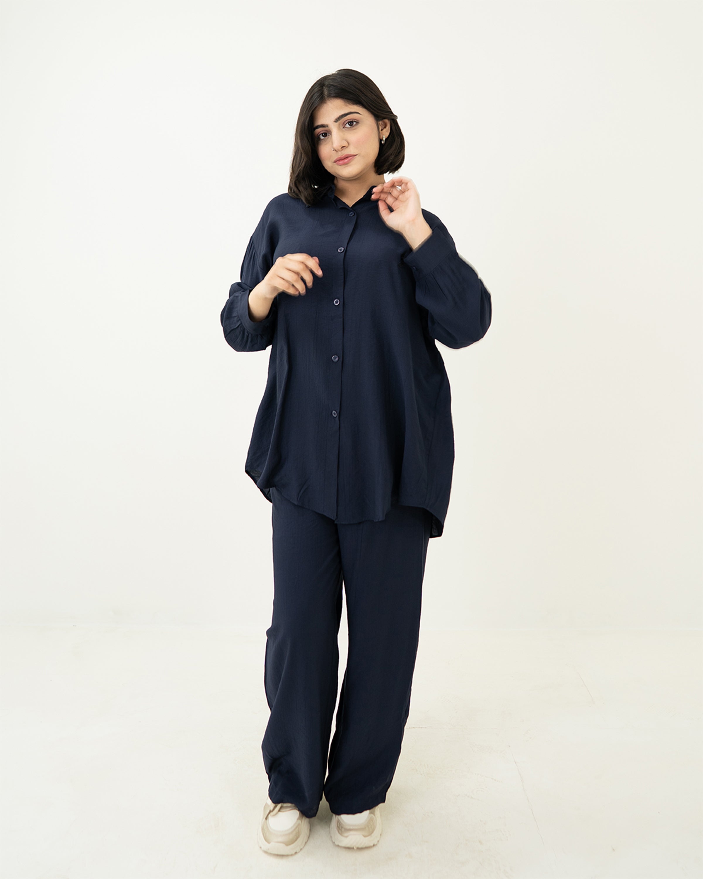 Deep Blue Polo Co-ord Set