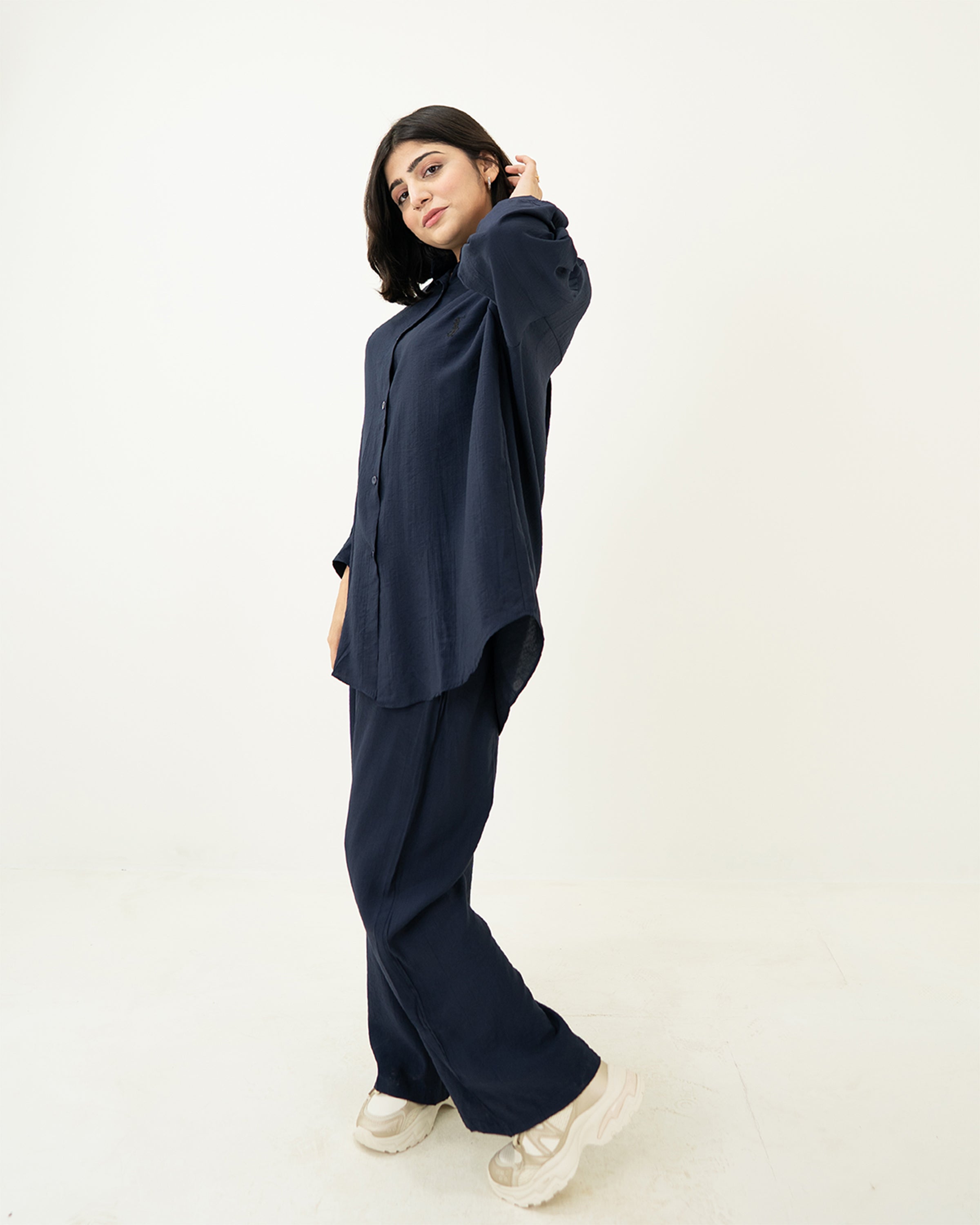 Deep Blue Polo Co-ord Set