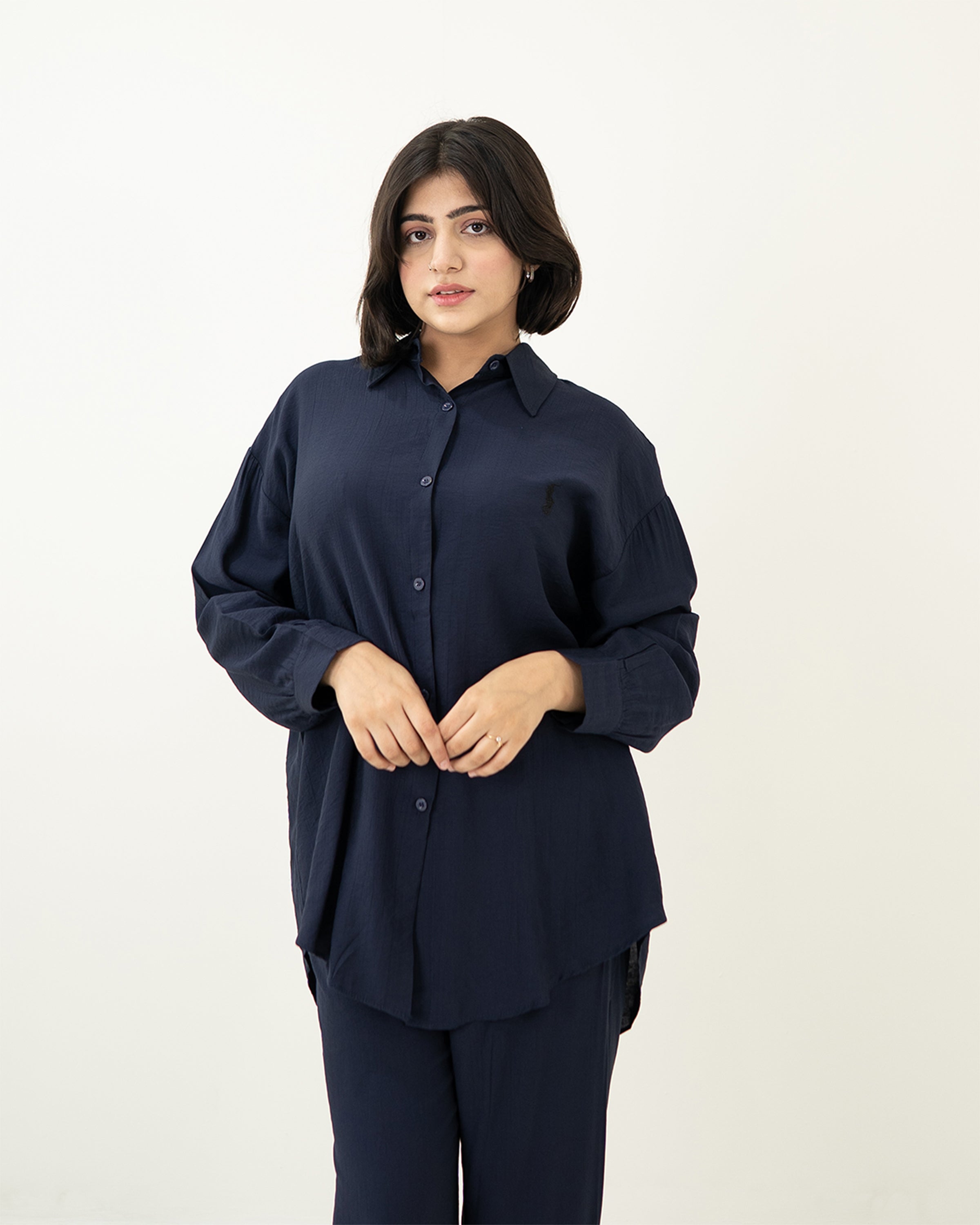 Deep Blue Polo Co-ord Set