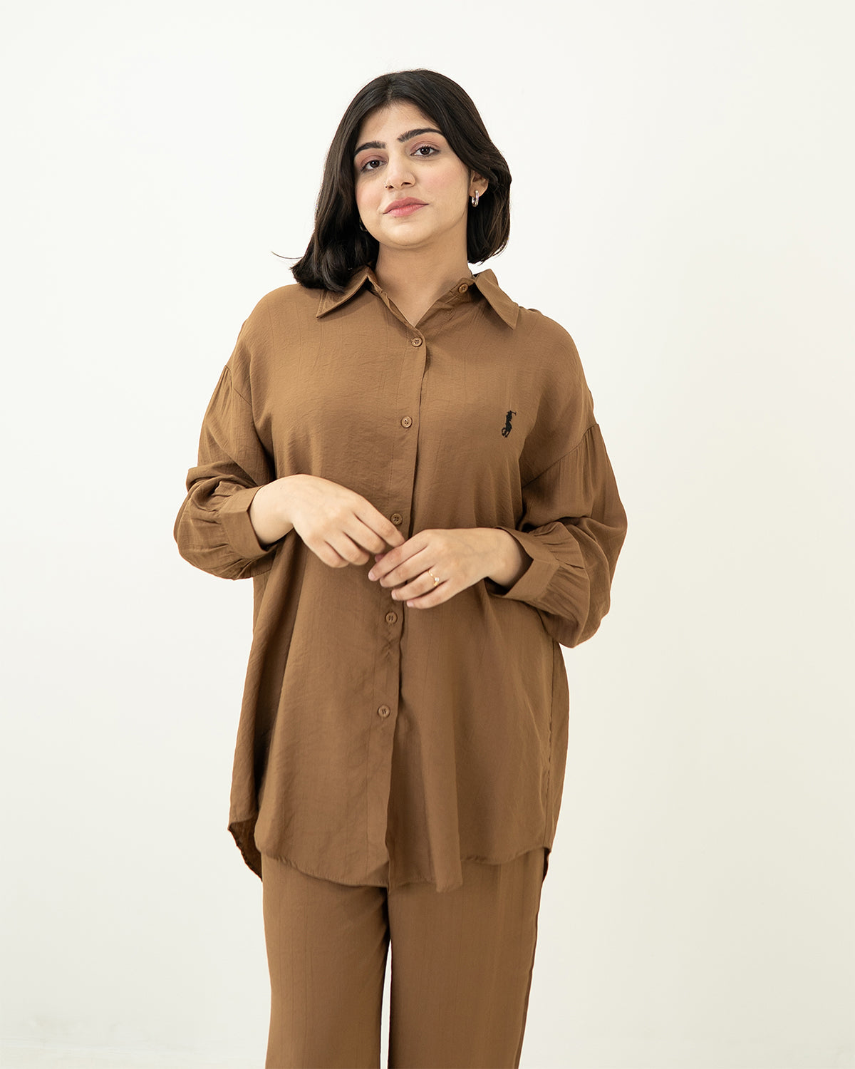 Brown Polo Co-ord Set